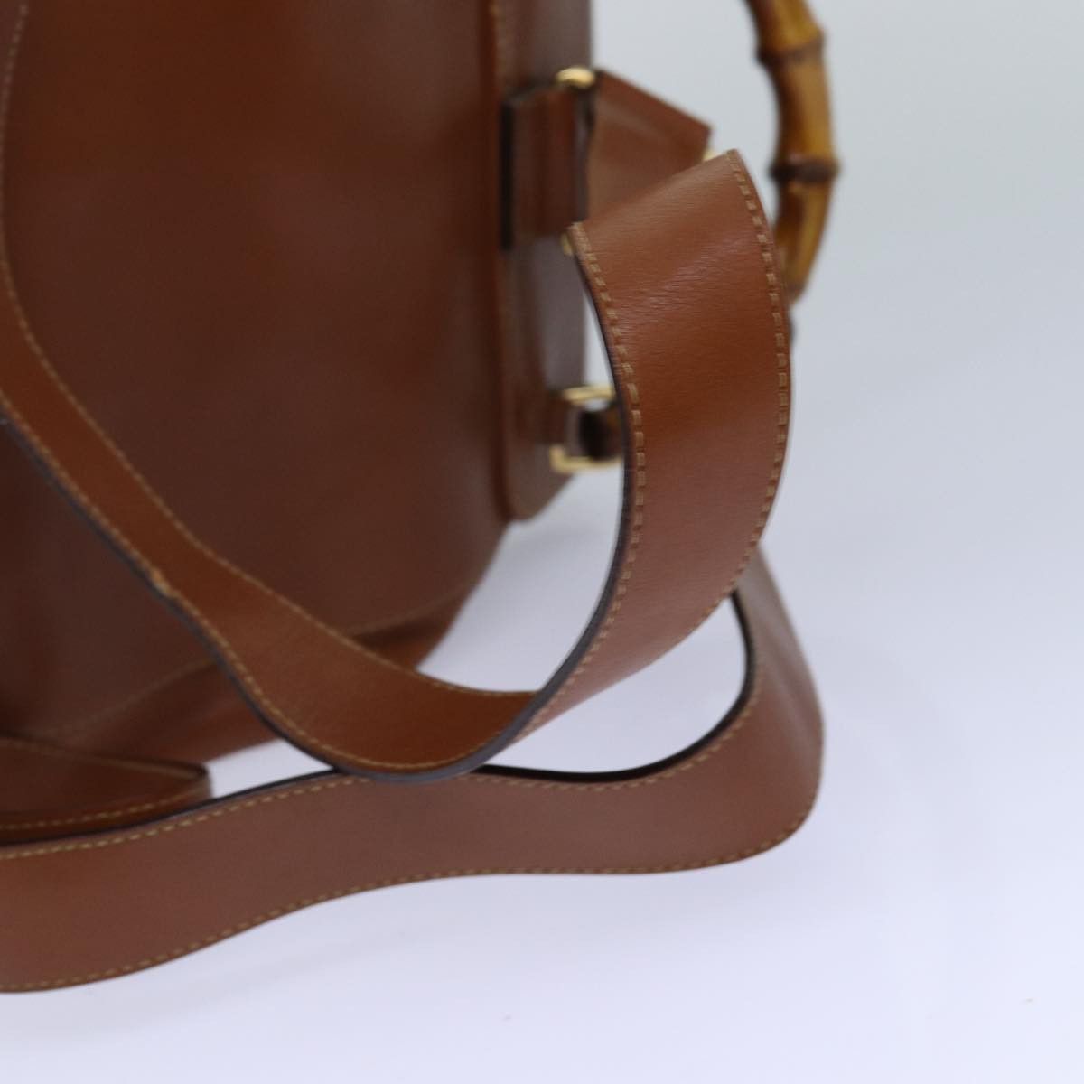 Gucci Bamboo Brown Leather Backpack Bag (Pre-Owned) Size ONE SIZE - 12 Thumbnail