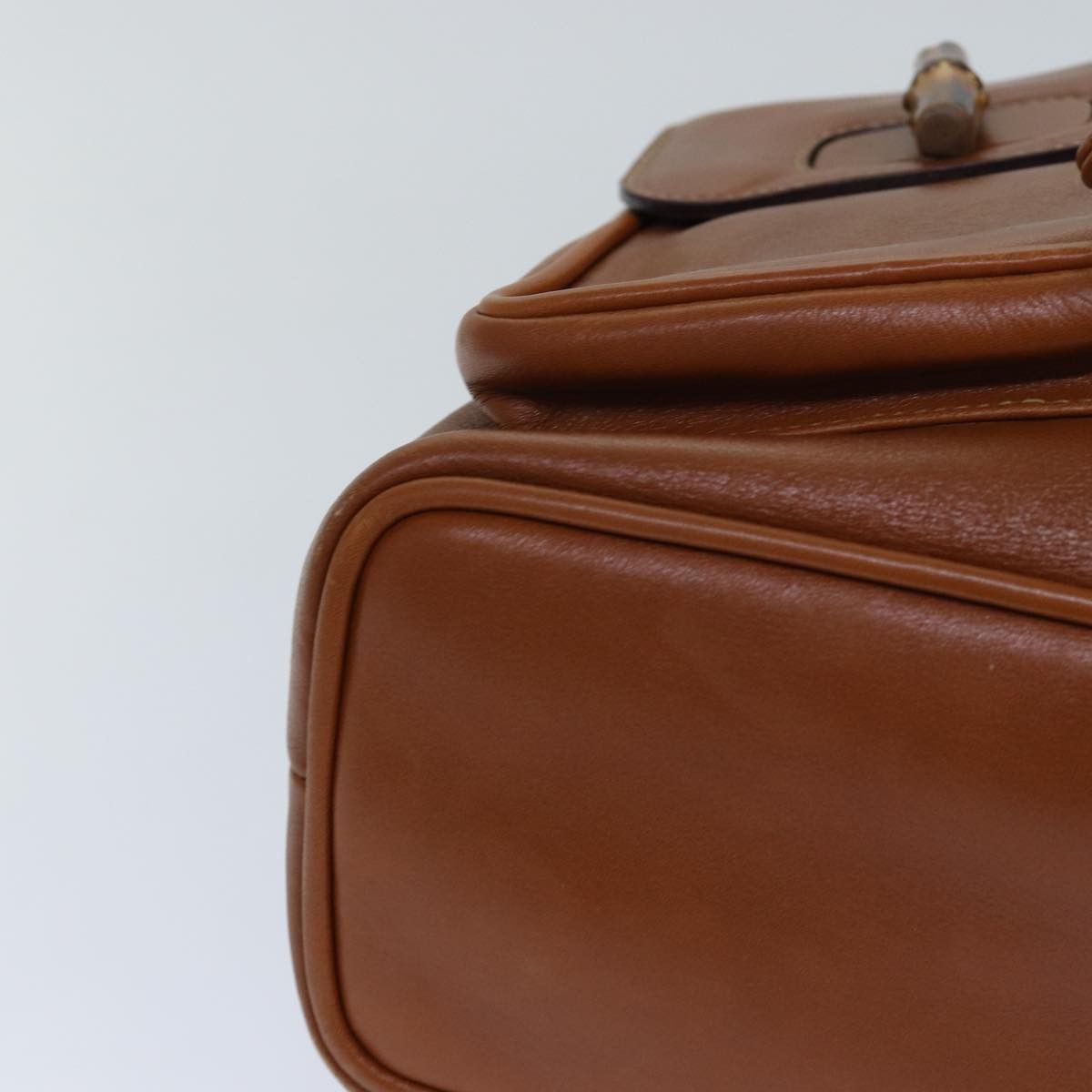 Gucci Bamboo Brown Leather Backpack Bag (Pre-Owned) Size ONE SIZE - 14 Thumbnail