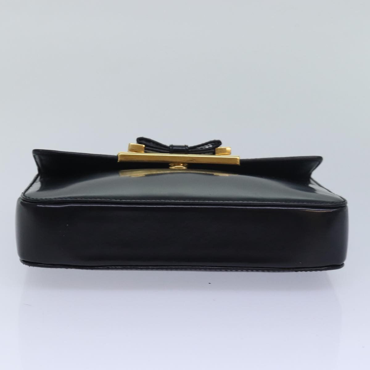Prada Ribbon Black Leather Handbag (Pre-Owned) Size ONE SIZE - 3 Thumbnail