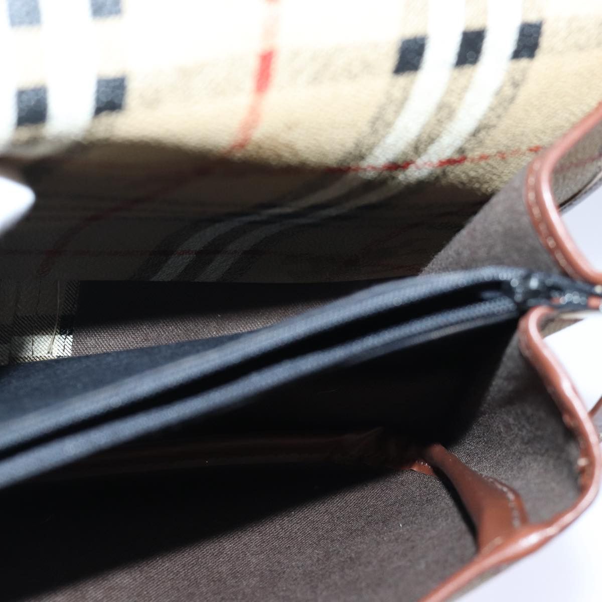 Burberry Nova Check Beige Canvas Shoulder Bag (Pre-Owned) Size ONE SIZE - 19 Thumbnail