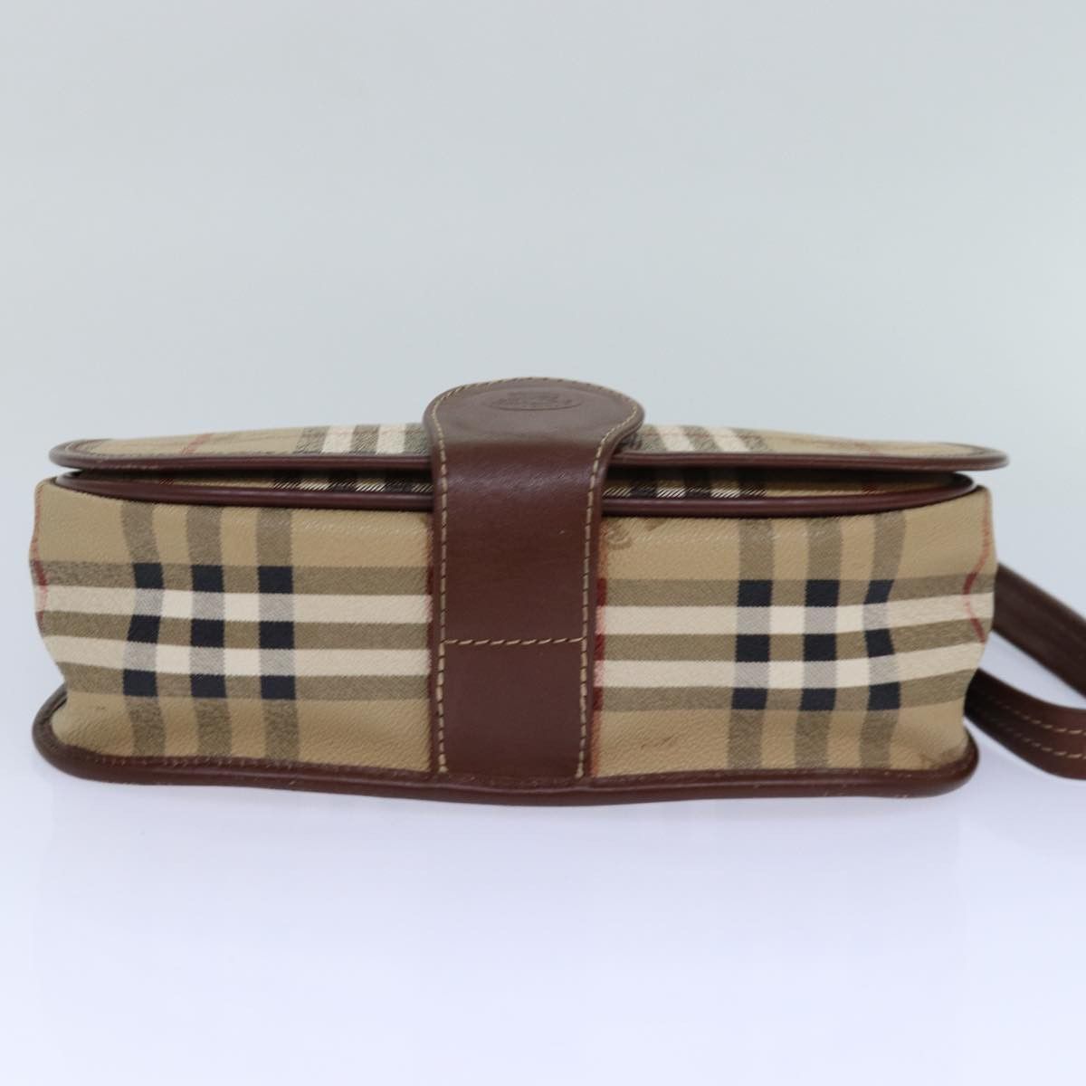 Burberry Nova Check Beige Canvas Shoulder Bag (Pre-Owned) Size ONE SIZE - 3 Thumbnail