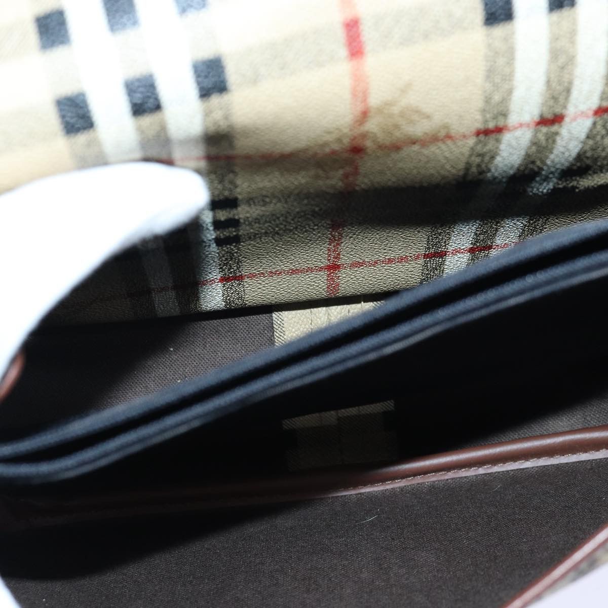 Burberry Nova Check Beige Canvas Shoulder Bag (Pre-Owned) Size ONE SIZE - 18 Thumbnail