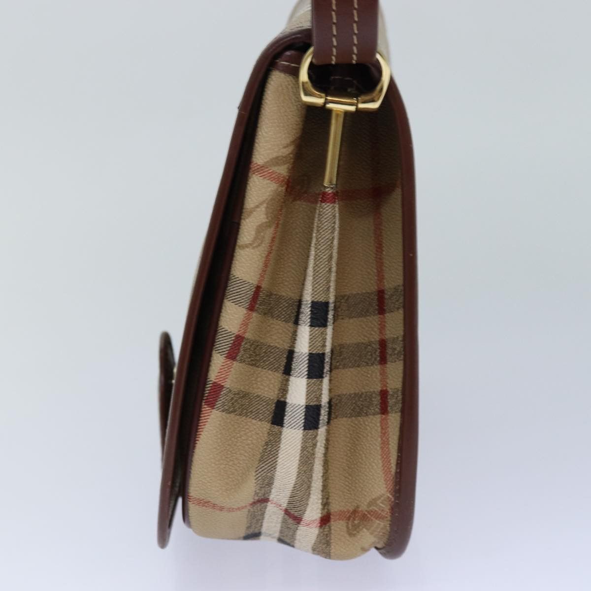 Burberry Nova Check Beige Canvas Shoulder Bag (Pre-Owned) Size ONE SIZE - 11 Thumbnail