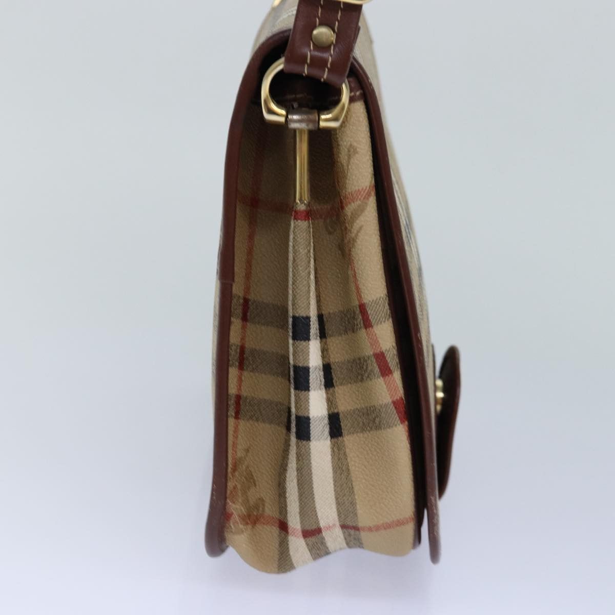 Burberry Nova Check Beige Canvas Shoulder Bag (Pre-Owned) Size ONE SIZE - 10 Thumbnail