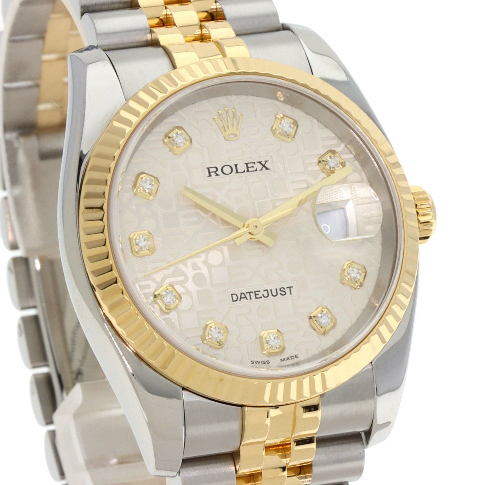 Rolex Rolex 116233G Datejust 10P Diamond Horicon Watch Stainless Steel SSxK18YG K18YG Men's ROLEX Size ONE SIZE - 4 Thumbnail