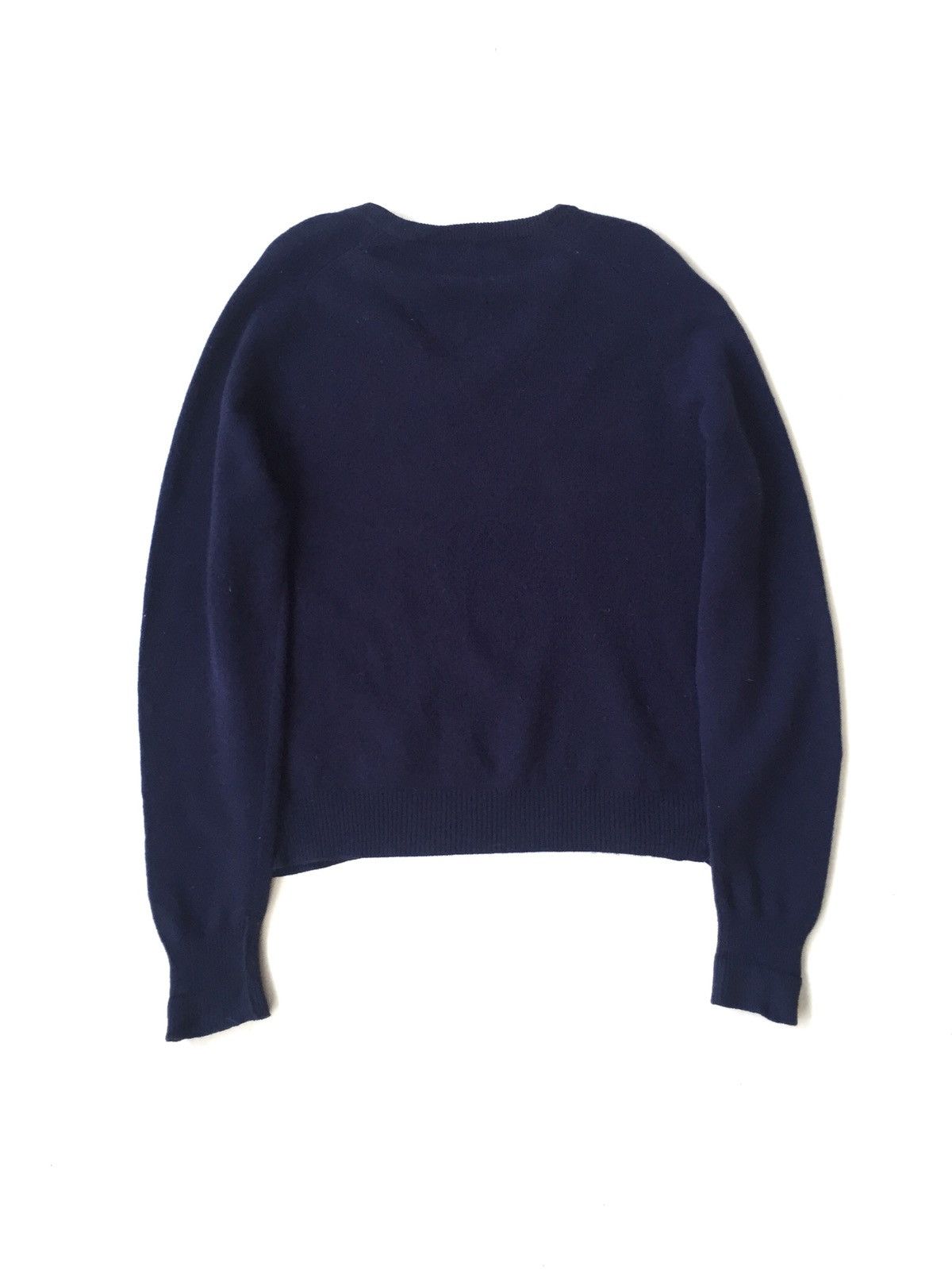 Burberry Vintage Burberrys ™️ Logo Pure Lambswool Navy Jumper Size US L / EU 52-54 / 3 - 5 Thumbnail
