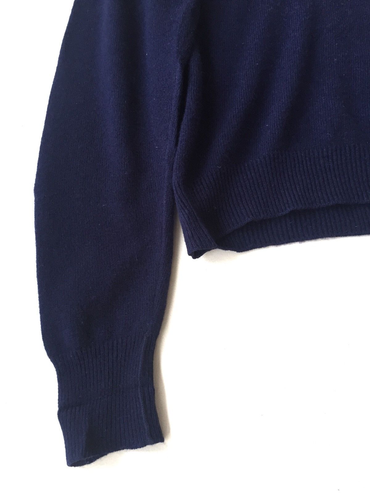 Burberry Vintage Burberrys ™️ Logo Pure Lambswool Navy Jumper Size US L / EU 52-54 / 3 - 4 Thumbnail