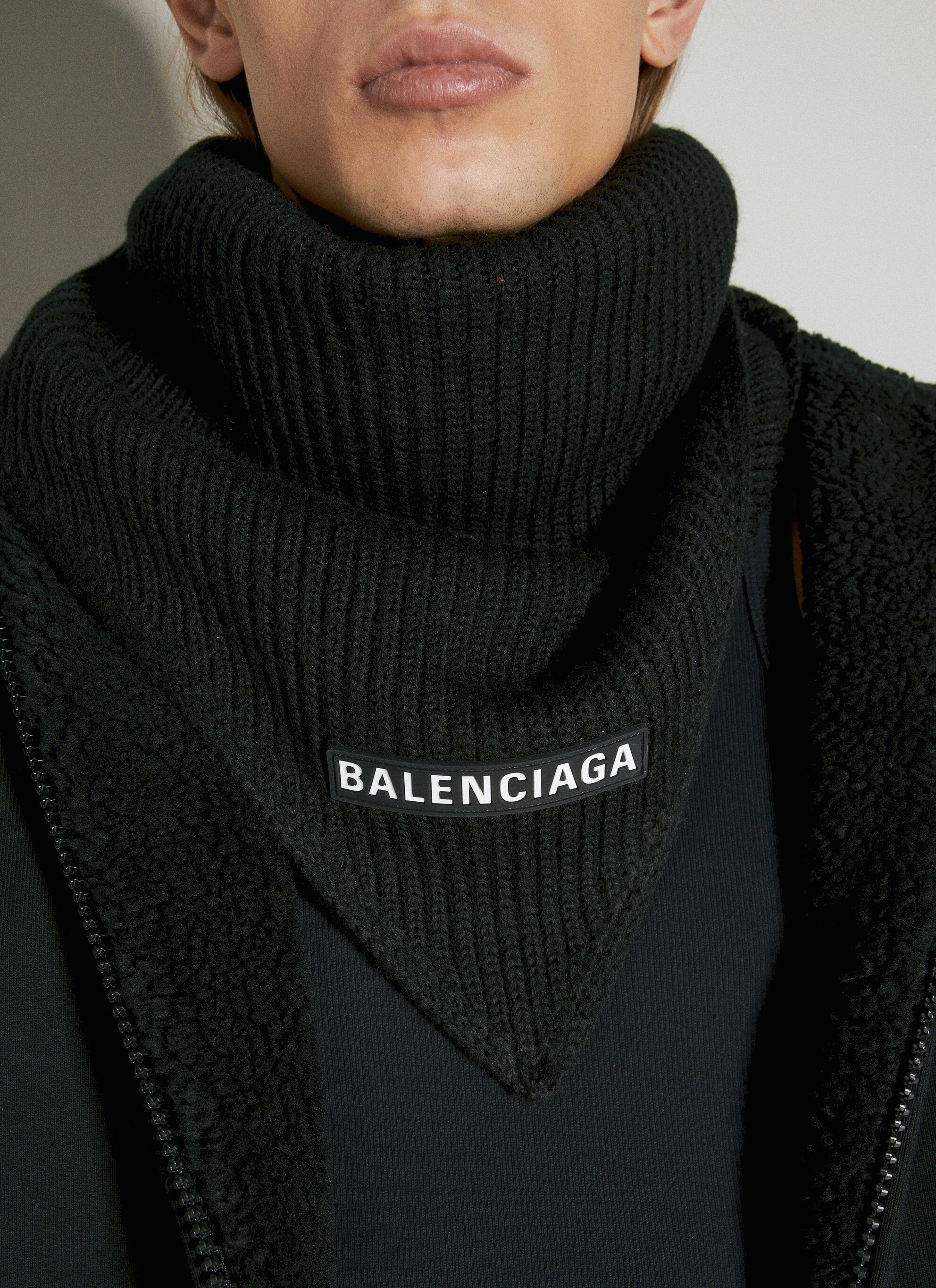 Balenciaga Triangle Wool Scarf Size ONE SIZE - 2 Thumbnail