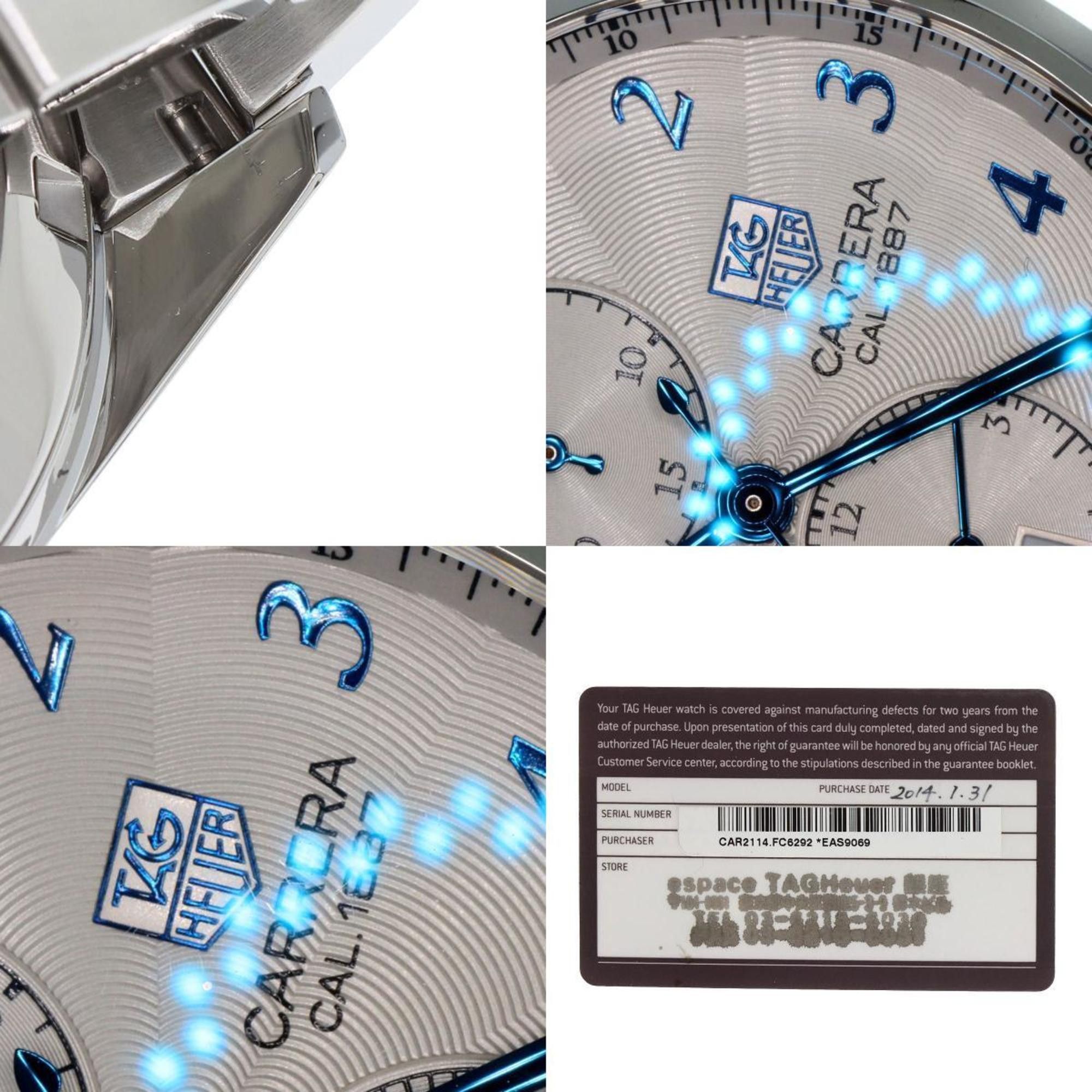 Tag Heuer TAG Heuer CAR2114 Carrera Calibre 1887 Watch Stainless Steel SS Men's HEUER Size ONE SIZE - 10 Thumbnail