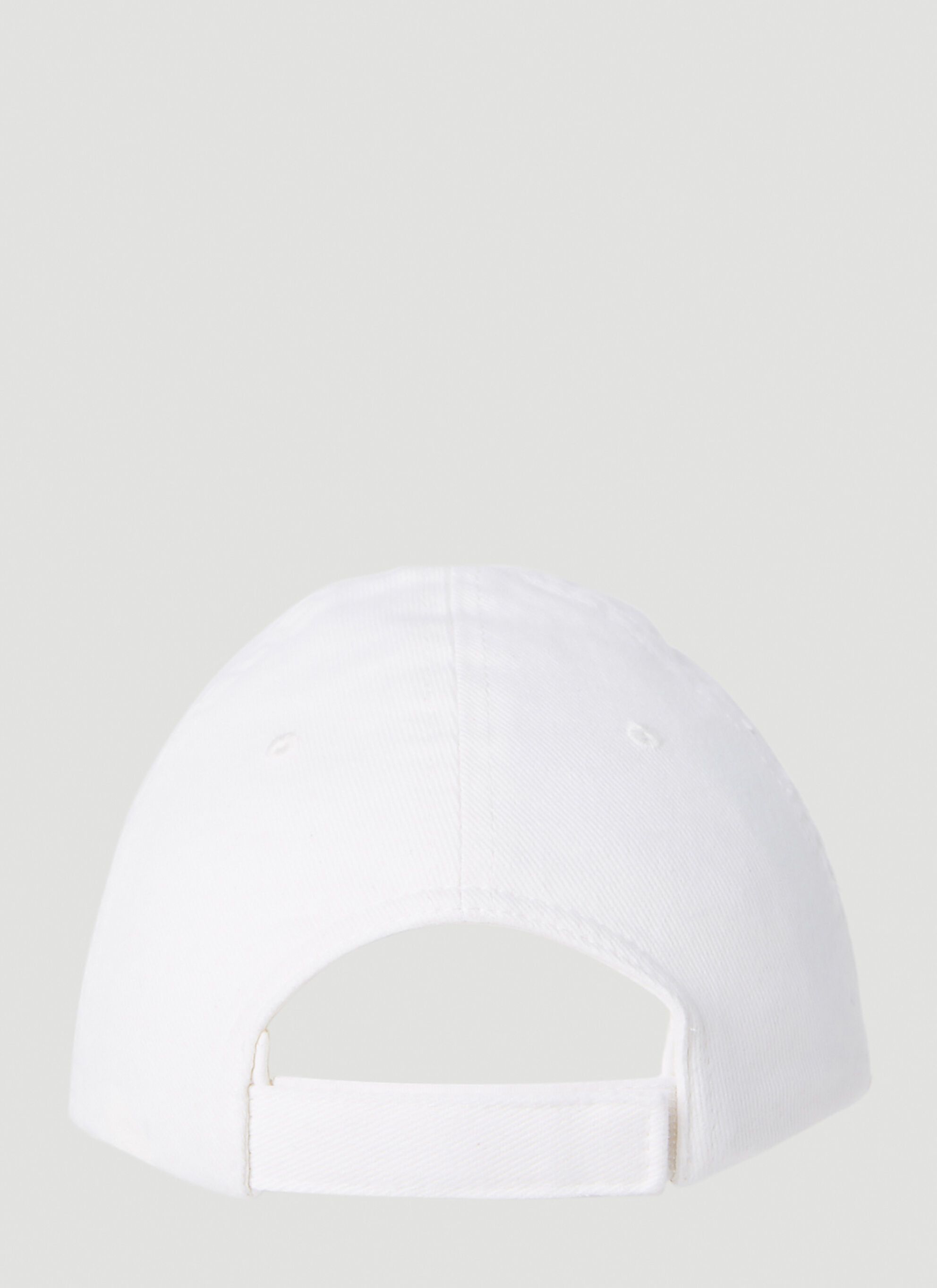Balenciaga Pierced Website Baseball Cap in white Size ONE SIZE - 3 Thumbnail