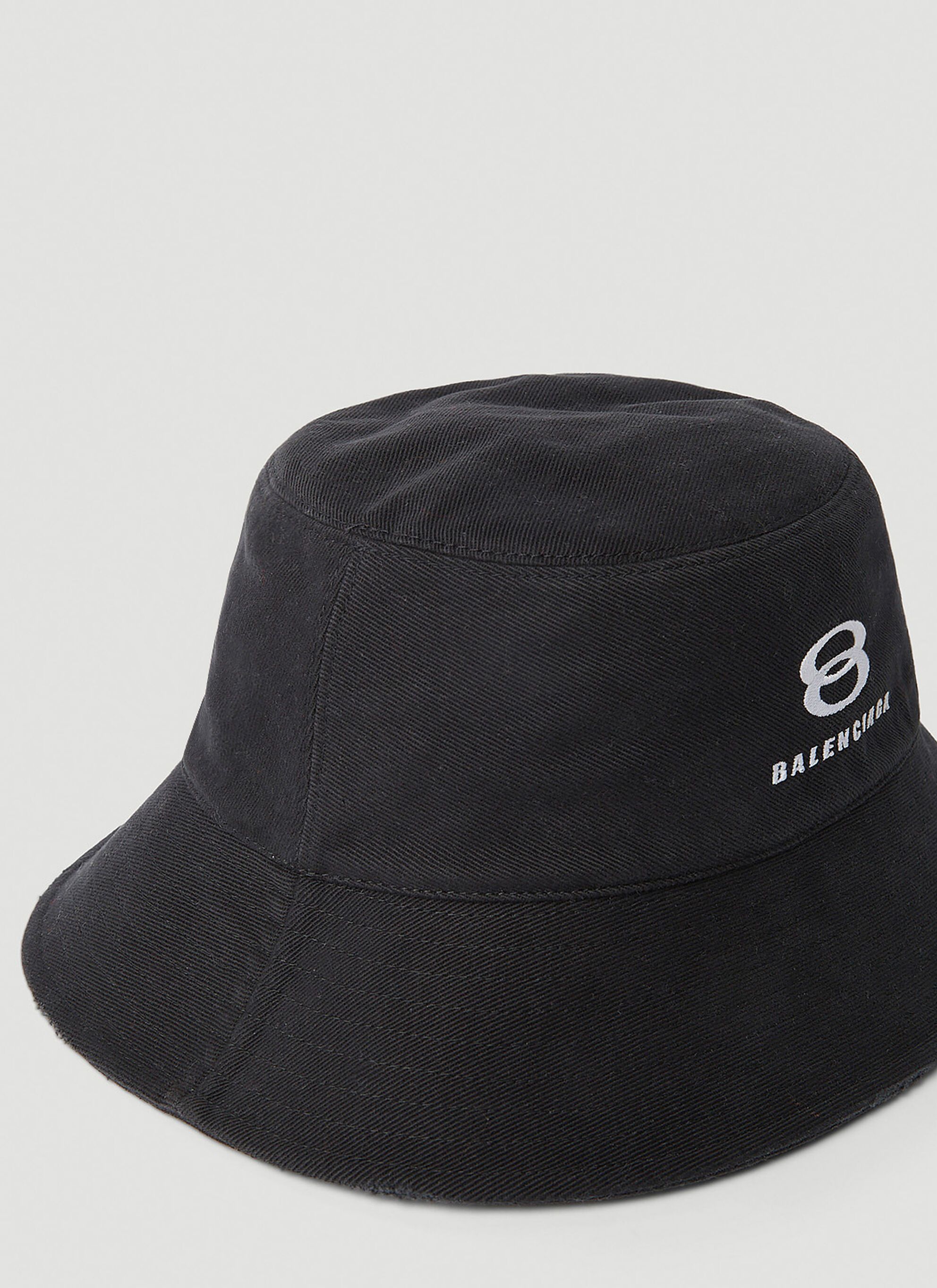 Balenciaga Logo Embroidery Bucket Hat Size ONE SIZE - 3 Thumbnail