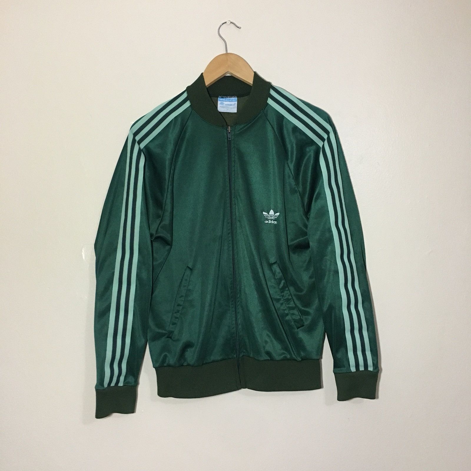 Adidas × Vintage Vintage 80's Adidas Pine Green Track Jacket Adidas × Vintage Vintage 80's Adidas Pine Green Track Jacket