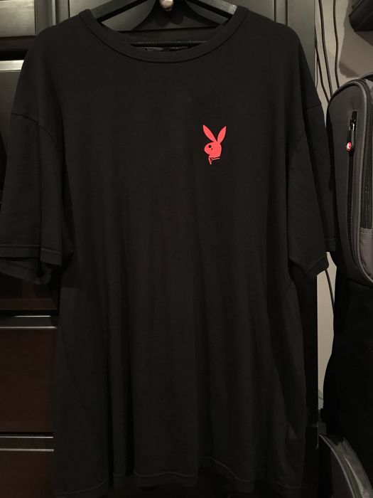 Vlone Vlone x Playboy Black & Red T-Shirt | Grailed