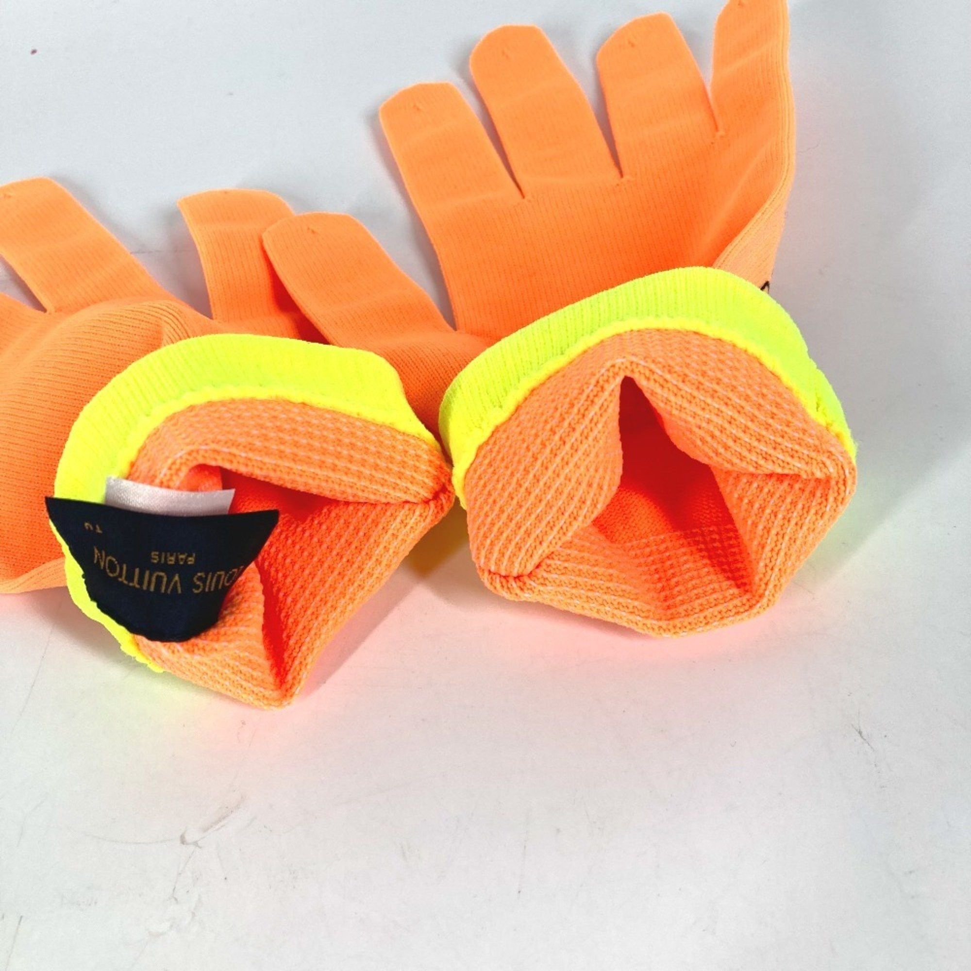 Louis Vuitton LOUIS VUITTON MP2371 Gon RGB Gloves Work Nylon Polyurethane Men's Orange Size ONE SIZE - 5 Thumbnail