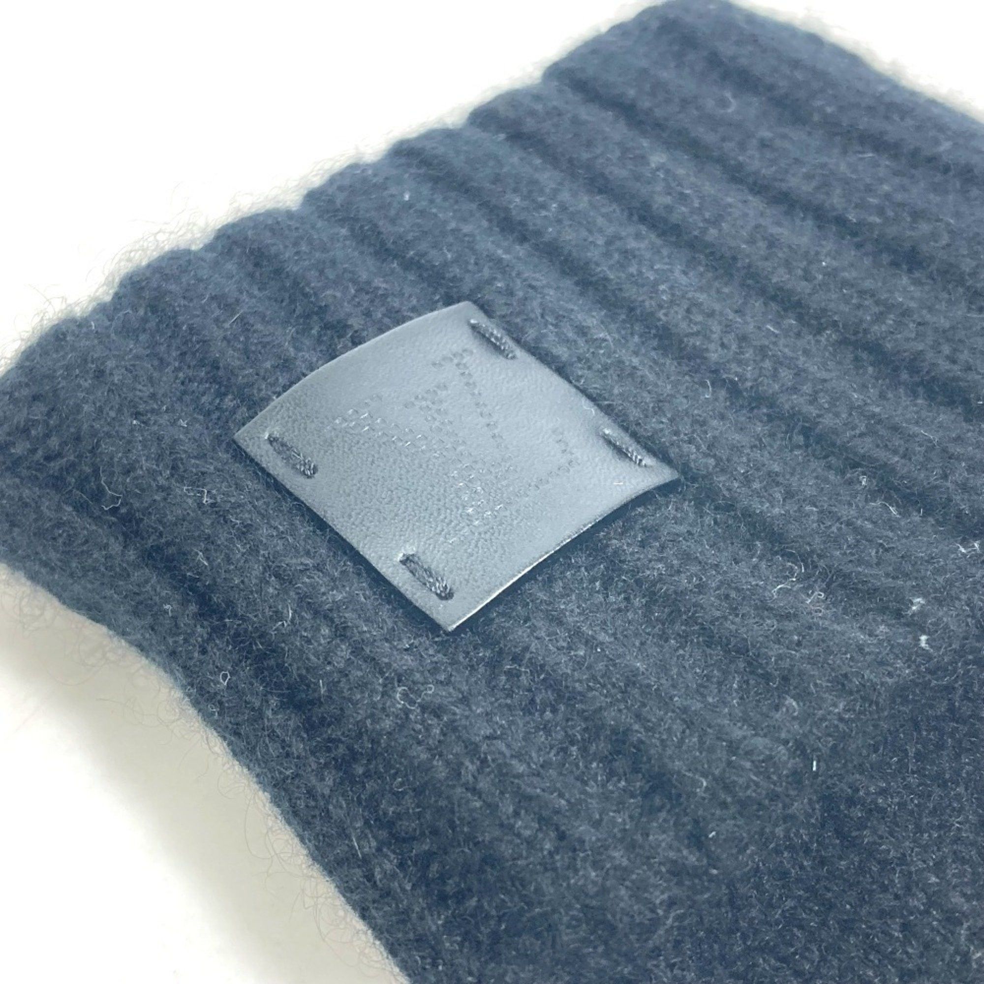 Louis Vuitton LOUIS VUITTON M72682 Damier Gon Helsinki Gloves Cashmere Men's Black Size ONE SIZE - 4 Thumbnail