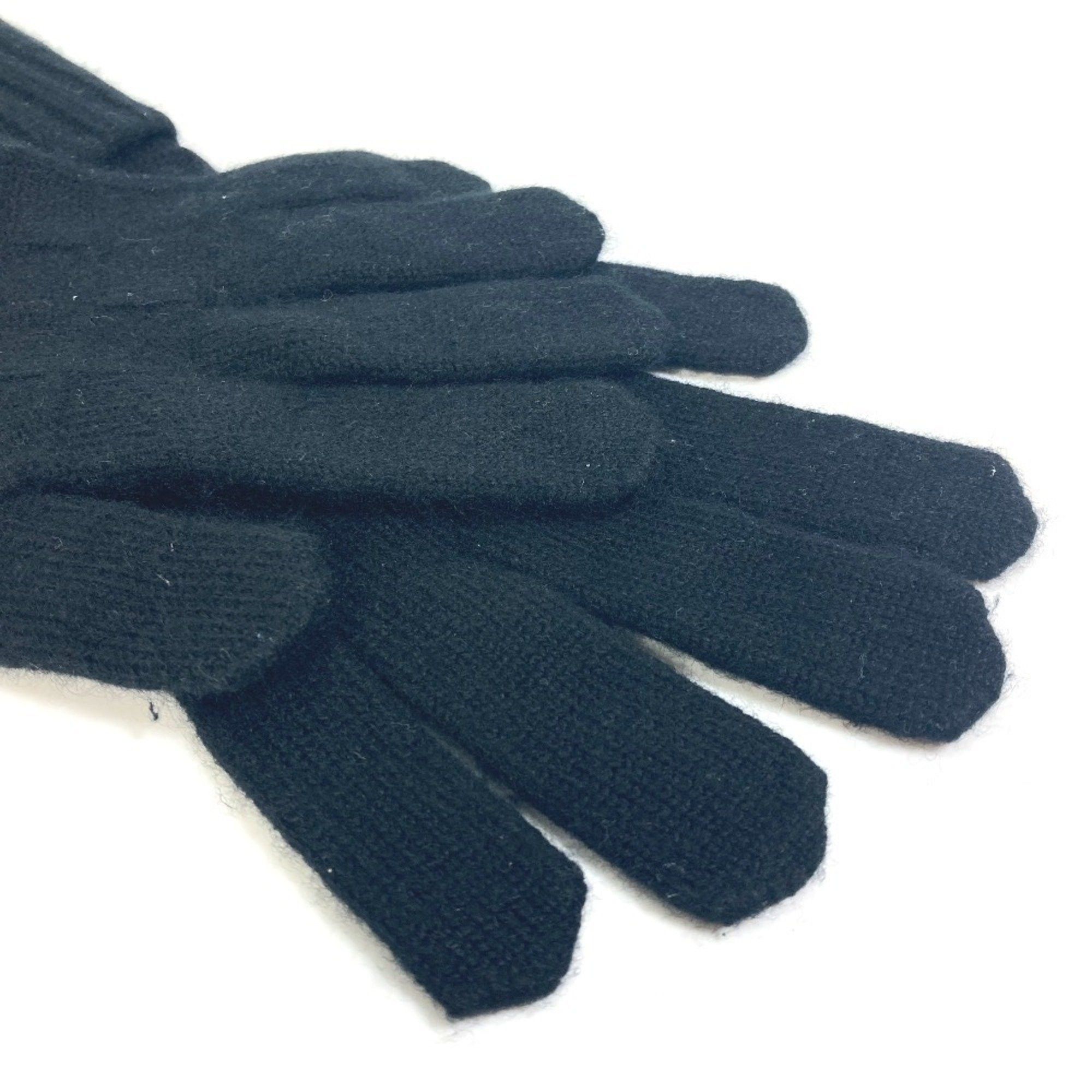 Louis Vuitton LOUIS VUITTON M72682 Damier Gon Helsinki Gloves Cashmere Men's Black Size ONE SIZE - 6 Thumbnail