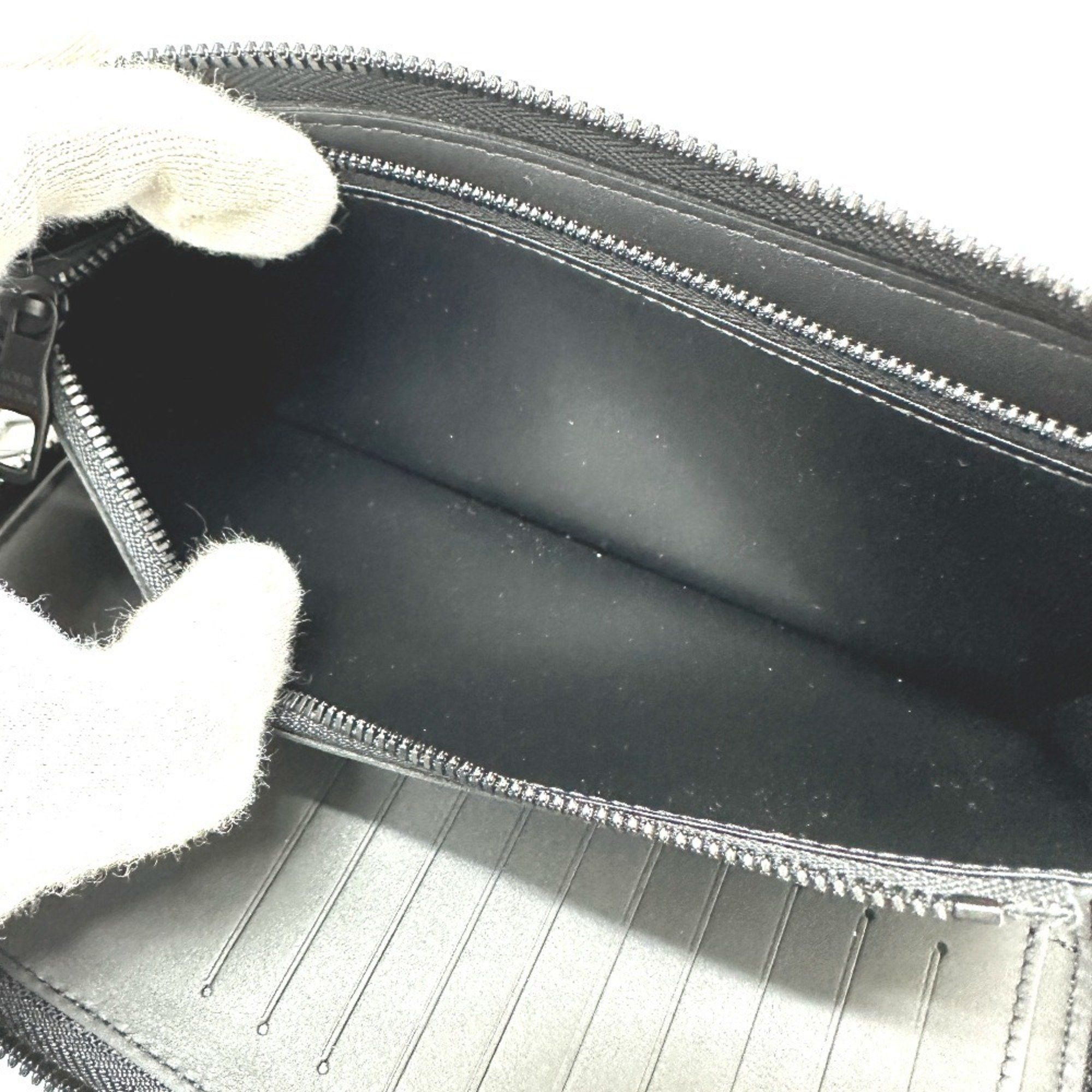 Louis Vuitton LOUIS VUITTON M69047 Monogram Zippy Wallet Vertical Long Taurillon Leather Men's Black Size ONE SIZE - 9 Thumbnail