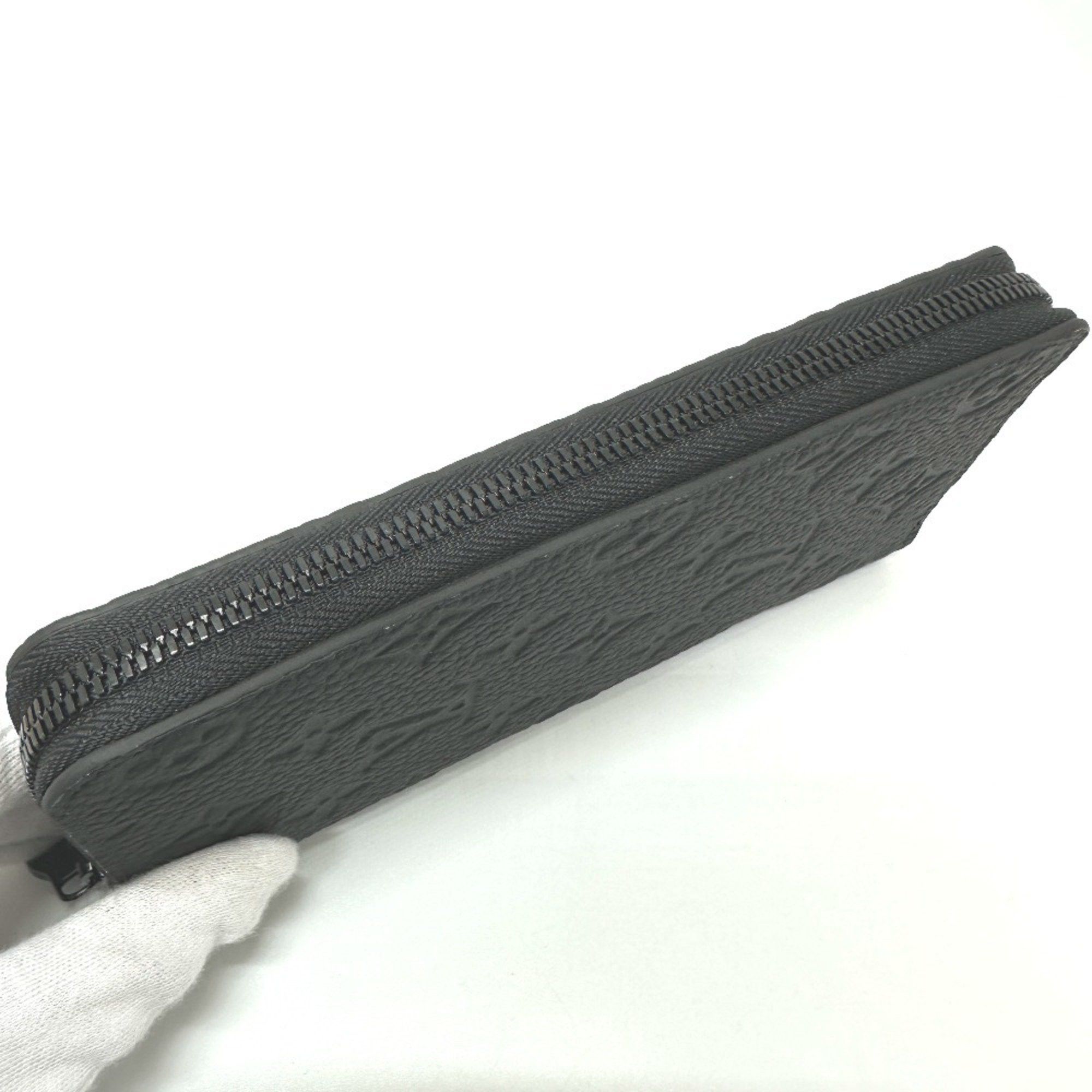 Louis Vuitton LOUIS VUITTON M69047 Monogram Zippy Wallet Vertical Long Taurillon Leather Men's Black Size ONE SIZE - 6 Thumbnail