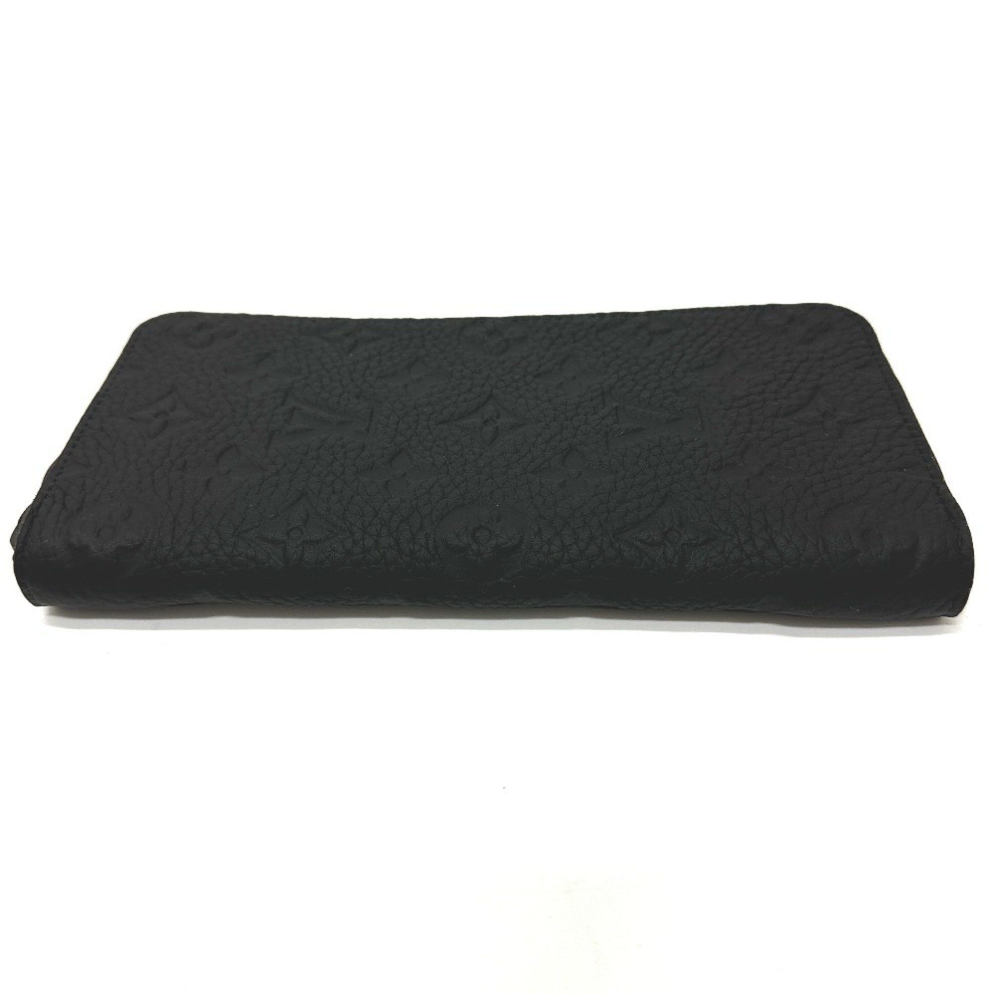 Louis Vuitton LOUIS VUITTON M69047 Monogram Zippy Wallet Vertical Long Taurillon Leather Men's Black Size ONE SIZE - 3 Thumbnail