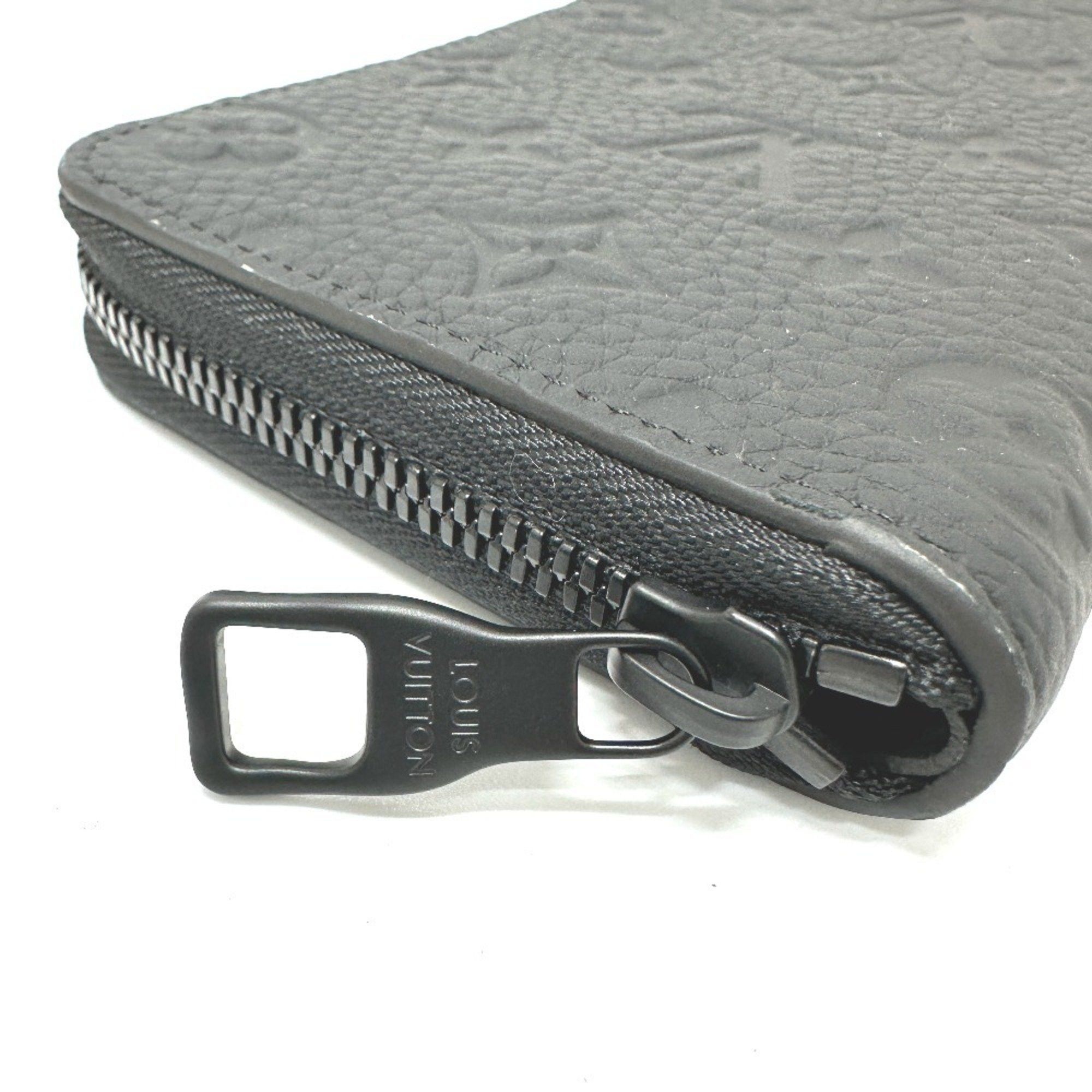 Louis Vuitton LOUIS VUITTON M69047 Monogram Zippy Wallet Vertical Long Taurillon Leather Men's Black Size ONE SIZE - 4 Thumbnail