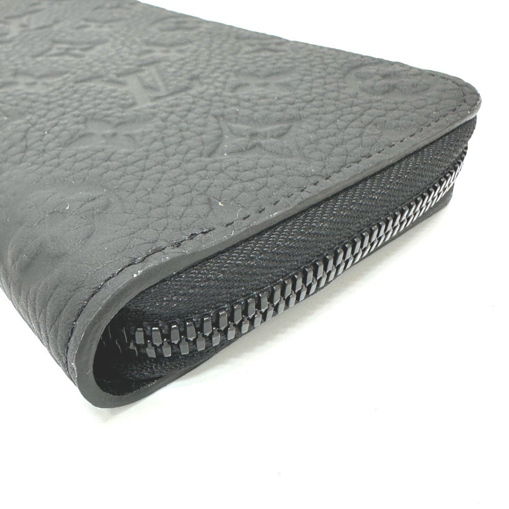 Louis Vuitton LOUIS VUITTON M69047 Monogram Zippy Wallet Vertical Long Taurillon Leather Men's Black Size ONE SIZE - 5 Thumbnail