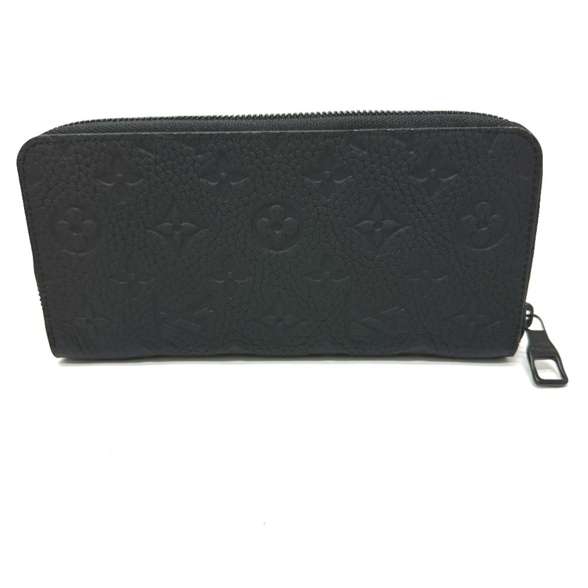Louis Vuitton LOUIS VUITTON M69047 Monogram Zippy Wallet Vertical Long Taurillon Leather Men's Black Size ONE SIZE - 2 Thumbnail