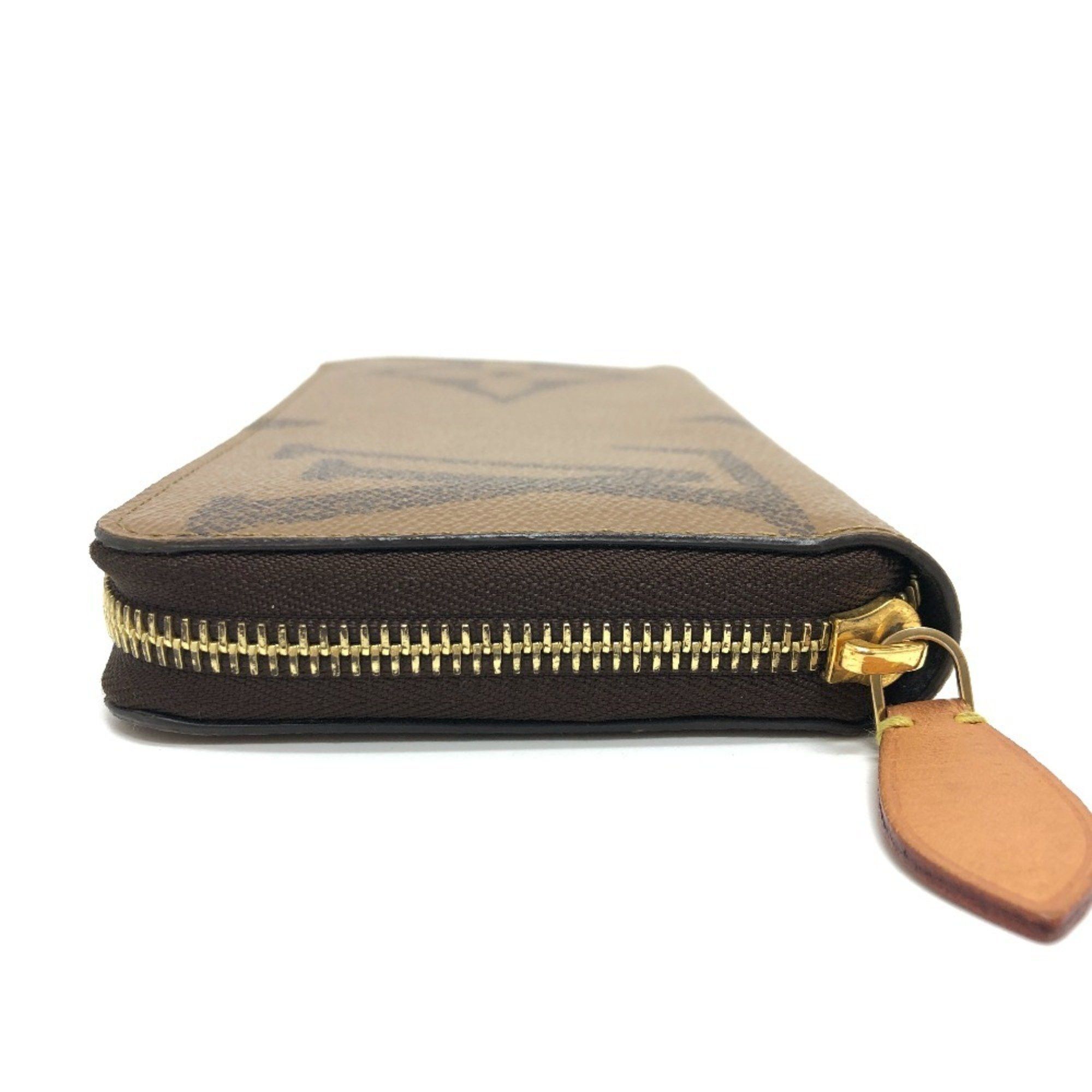 Louis Vuitton LOUIS VUITTON M67687 Monogram Giant Zippy Wallet Long Reverse Canvas Women's Brown Size ONE SIZE - 3 Thumbnail