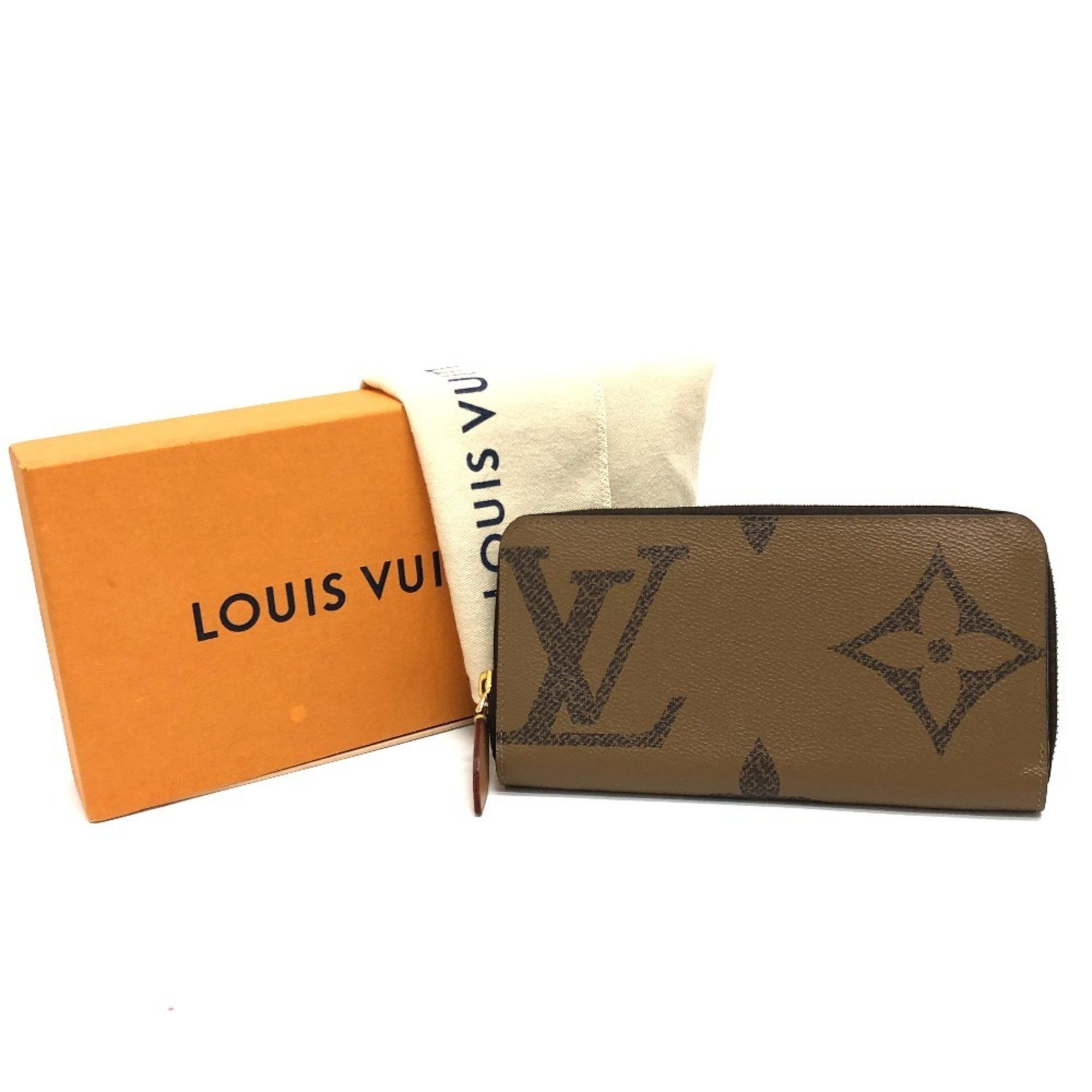 Louis Vuitton LOUIS VUITTON M67687 Monogram Giant Zippy Wallet Long Reverse Canvas Women's Brown Size ONE SIZE - 15 Thumbnail