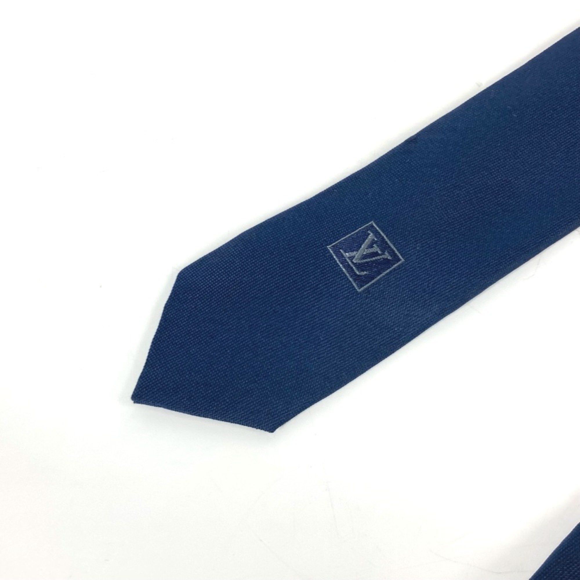 Louis Vuitton LOUIS VUITTON M70220 Pochette LV Ruban Handkerchief & Tie Set Pocket Square Silk Cotton Men's Marine Navy Size ONE SIZE - 10 Thumbnail