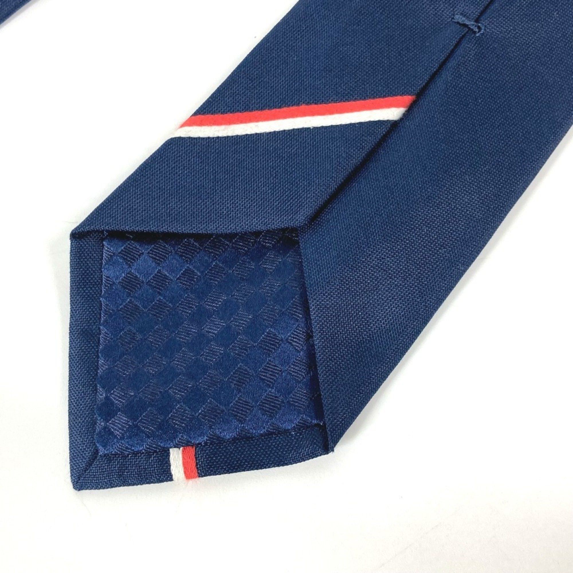 Louis Vuitton LOUIS VUITTON M70220 Pochette LV Ruban Handkerchief & Tie Set Pocket Square Silk Cotton Men's Marine Navy Size ONE SIZE - 9 Thumbnail