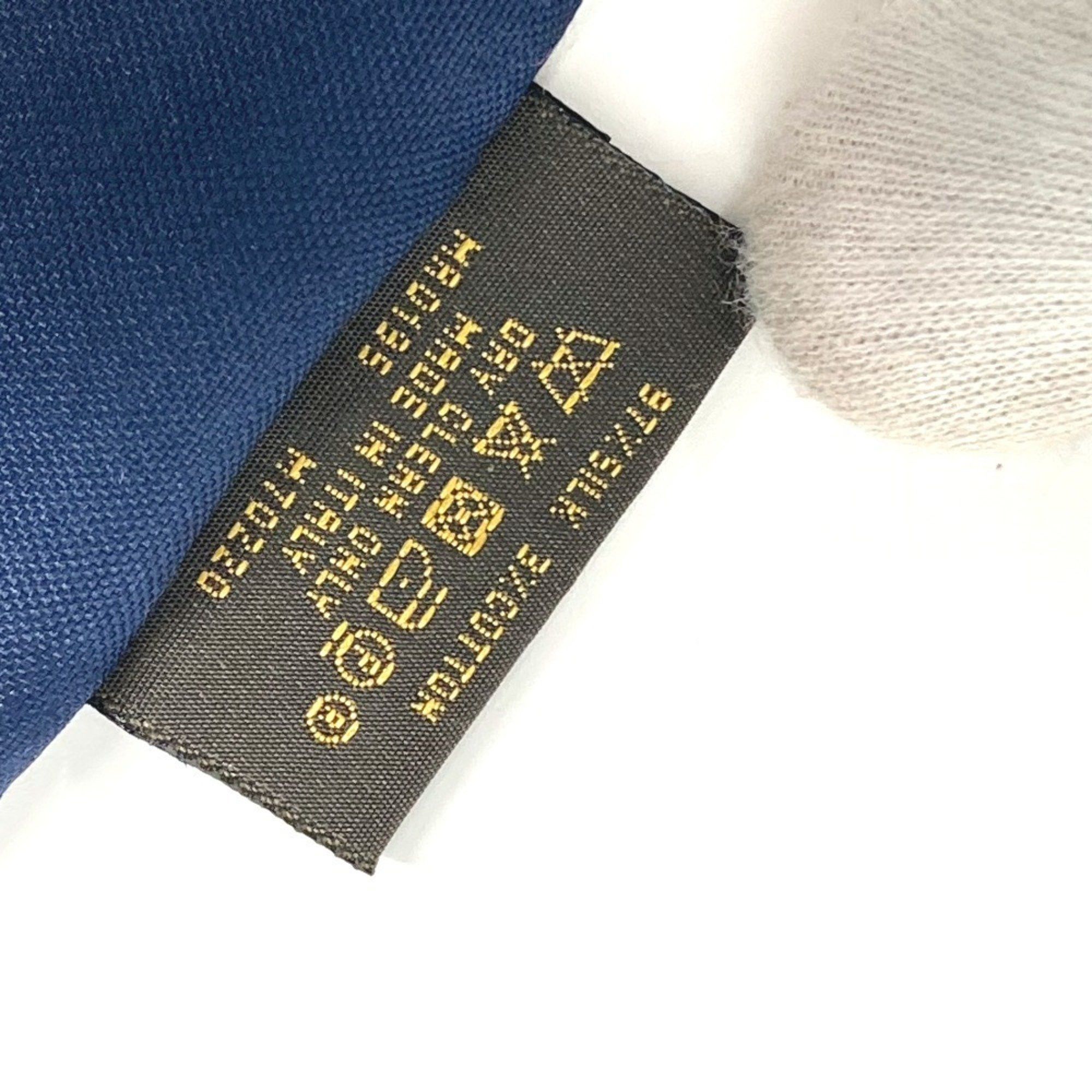 Louis Vuitton LOUIS VUITTON M70220 Pochette LV Ruban Handkerchief & Tie Set Pocket Square Silk Cotton Men's Marine Navy Size ONE SIZE - 17 Thumbnail