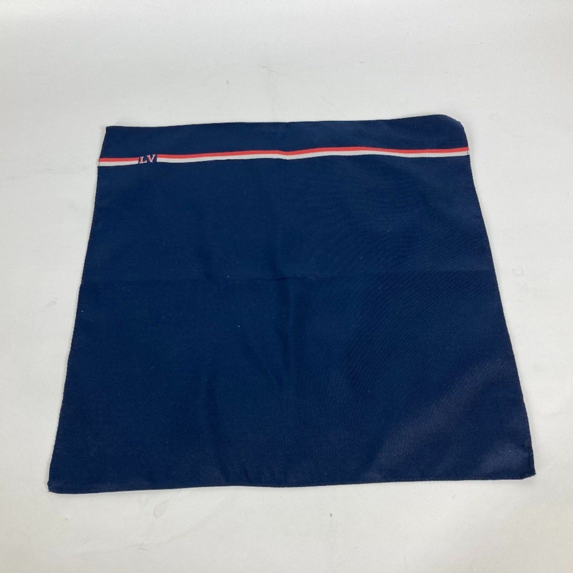 Louis Vuitton LOUIS VUITTON M70220 Pochette LV Ruban Handkerchief & Tie Set Pocket Square Silk Cotton Men's Marine Navy Size ONE SIZE - 14 Thumbnail