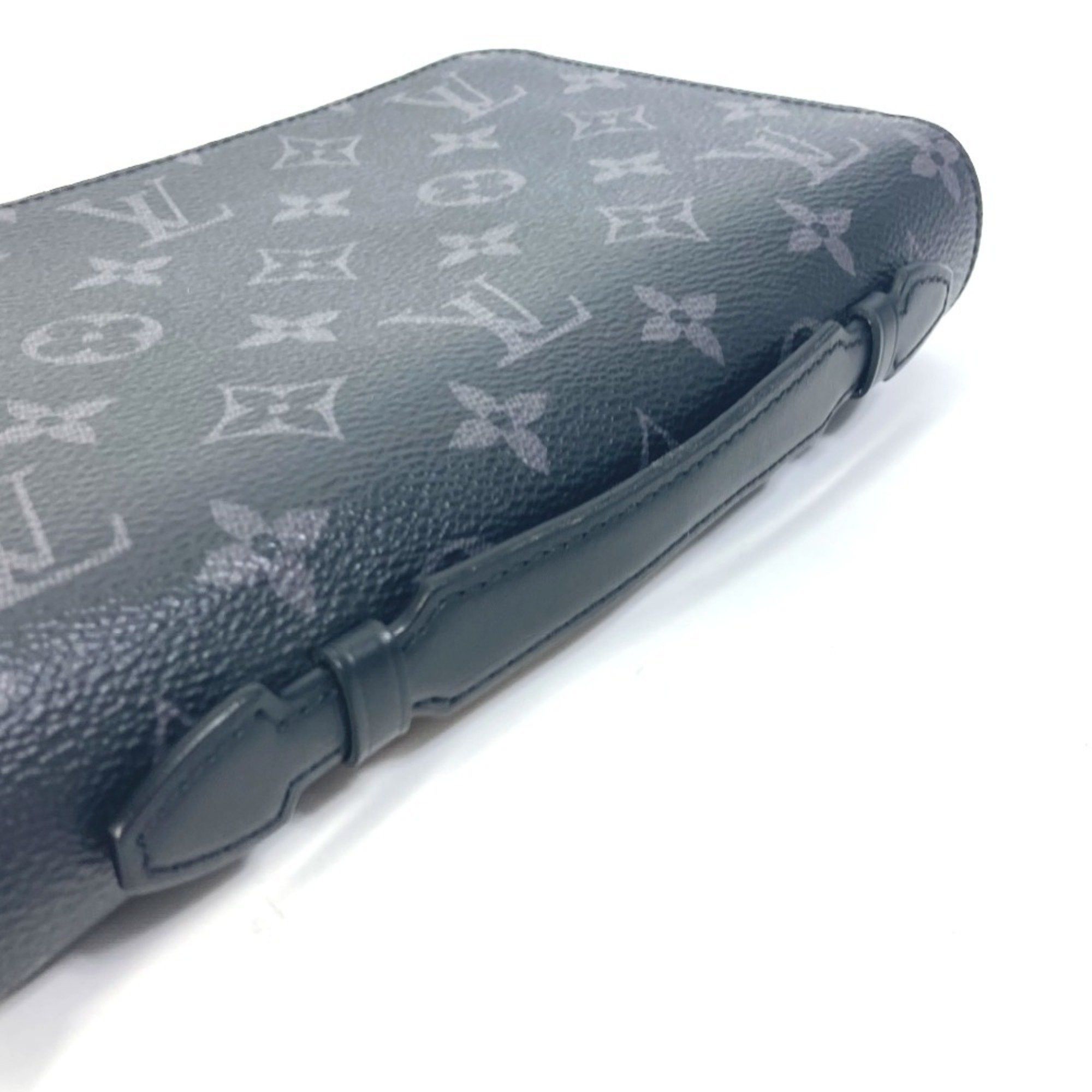 Louis Vuitton LOUIS VUITTON M61698 Monogram Eclipse Zippy XL Travel Case Round Long Wallet Canvas Men's Black Size ONE SIZE - 5 Thumbnail