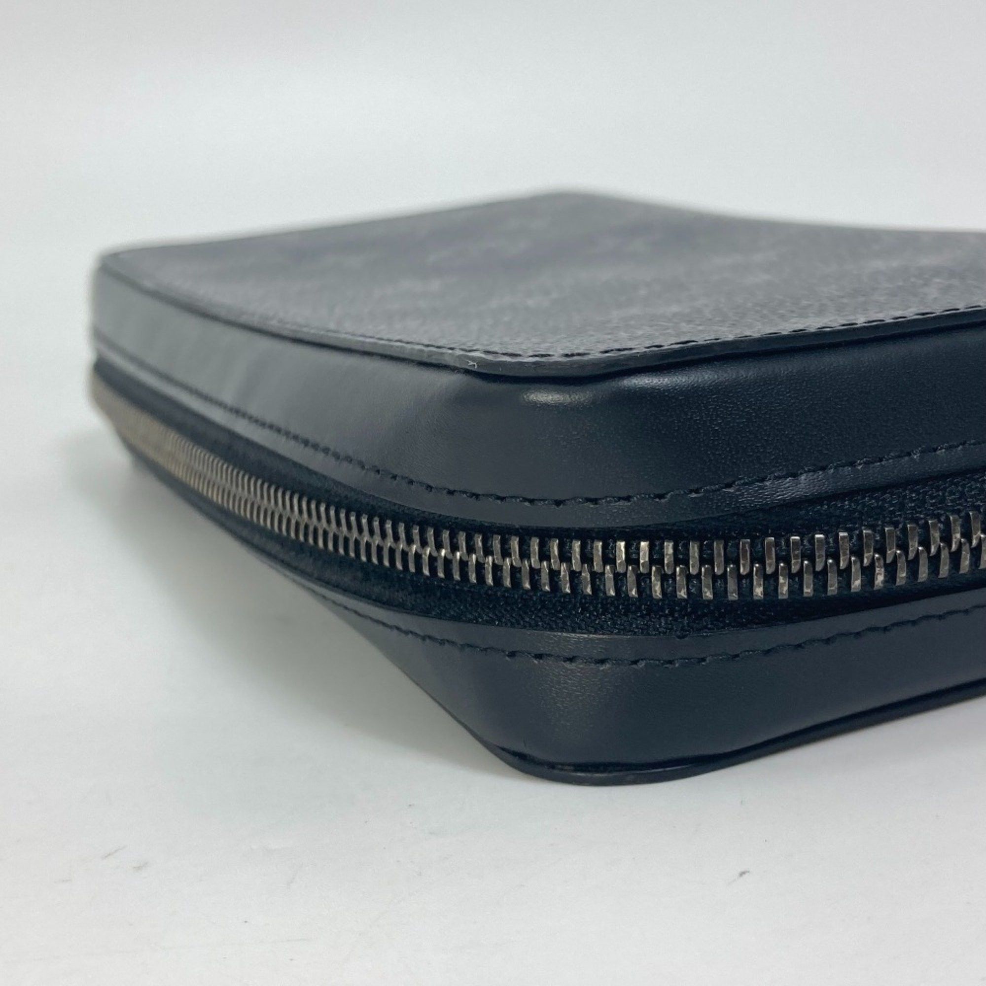 Louis Vuitton LOUIS VUITTON M61698 Monogram Eclipse Zippy XL Travel Case Round Long Wallet Canvas Men's Black Size ONE SIZE - 7 Thumbnail