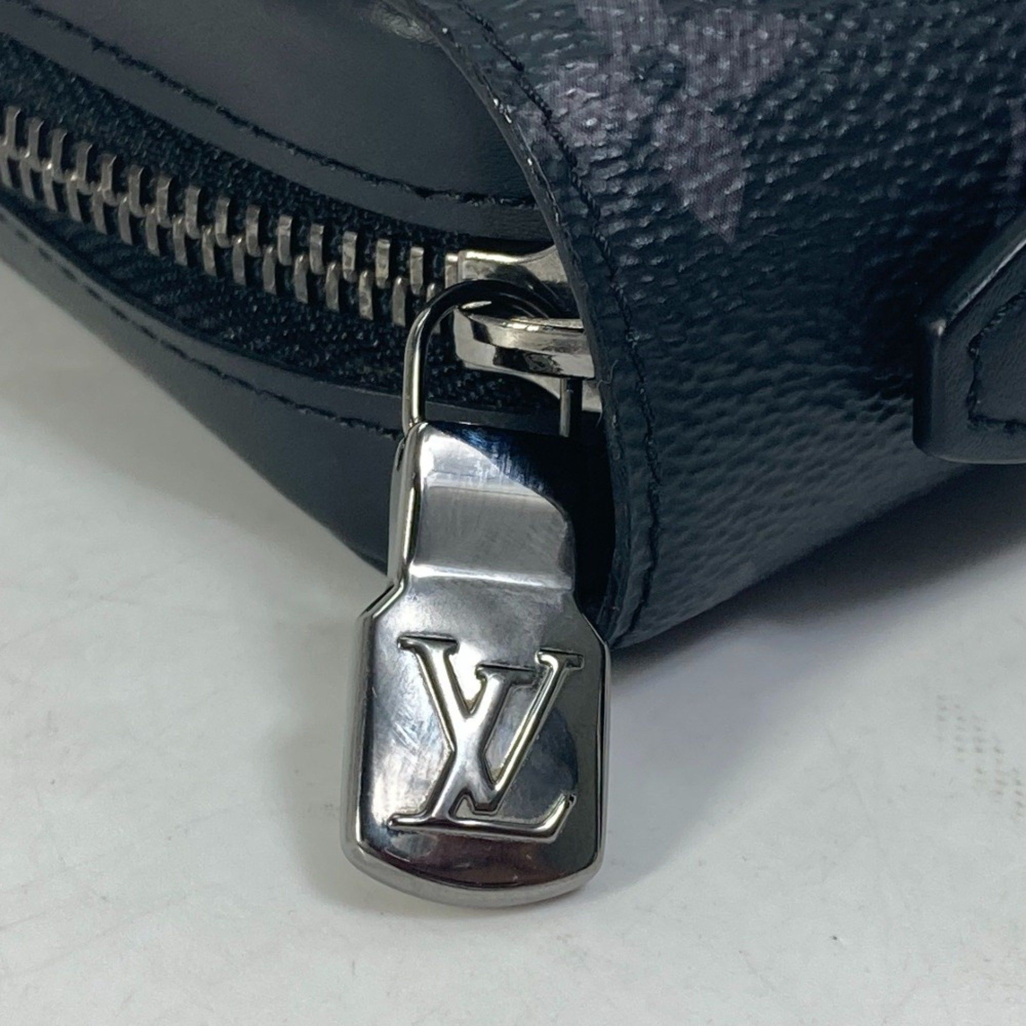 Louis Vuitton LOUIS VUITTON M61698 Monogram Eclipse Zippy XL Travel Case Round Long Wallet Canvas Men's Black Size ONE SIZE - 6 Thumbnail