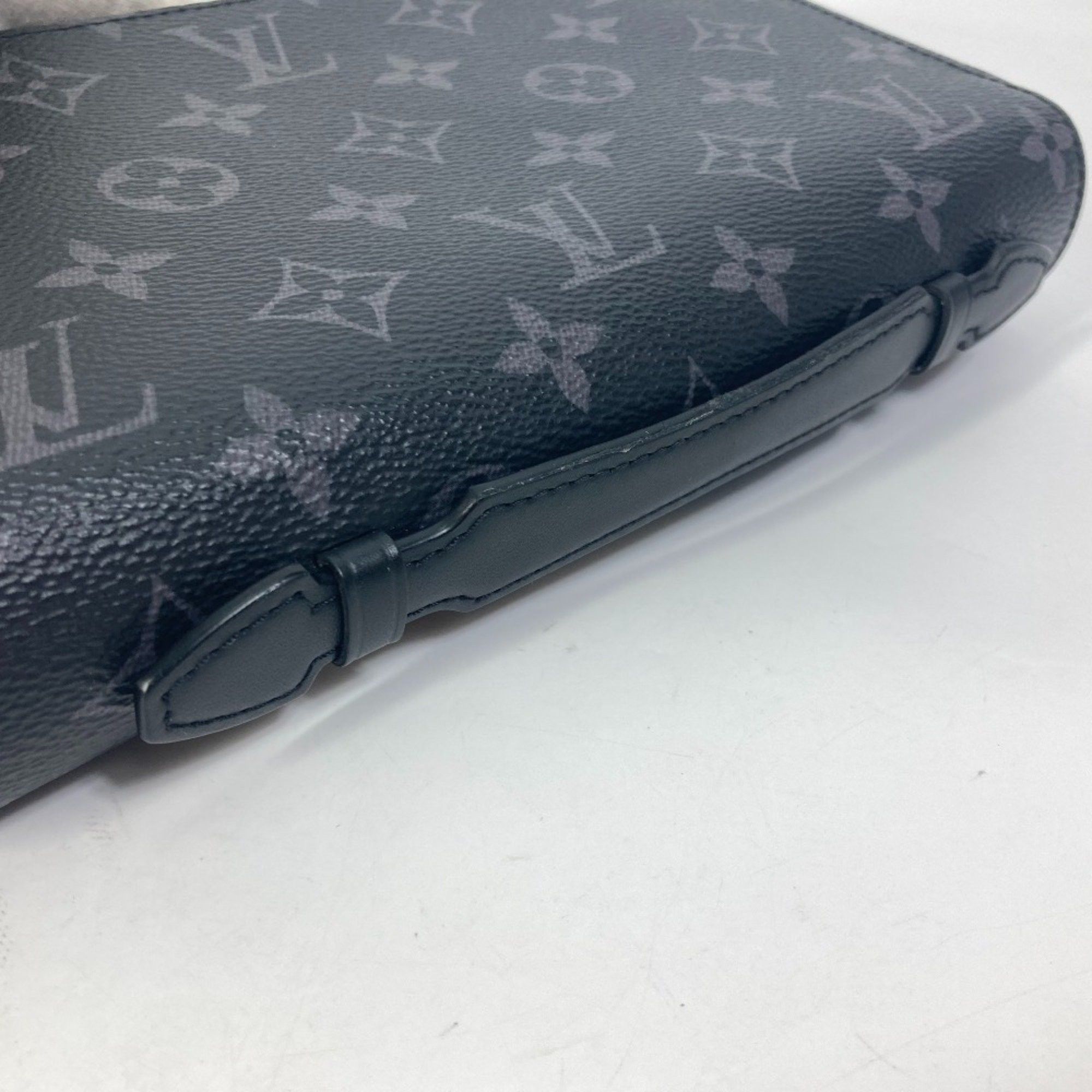 Louis Vuitton LOUIS VUITTON M61698 Monogram Eclipse Zippy XL Travel Case Round Long Wallet Canvas Men's Black Size ONE SIZE - 9 Thumbnail