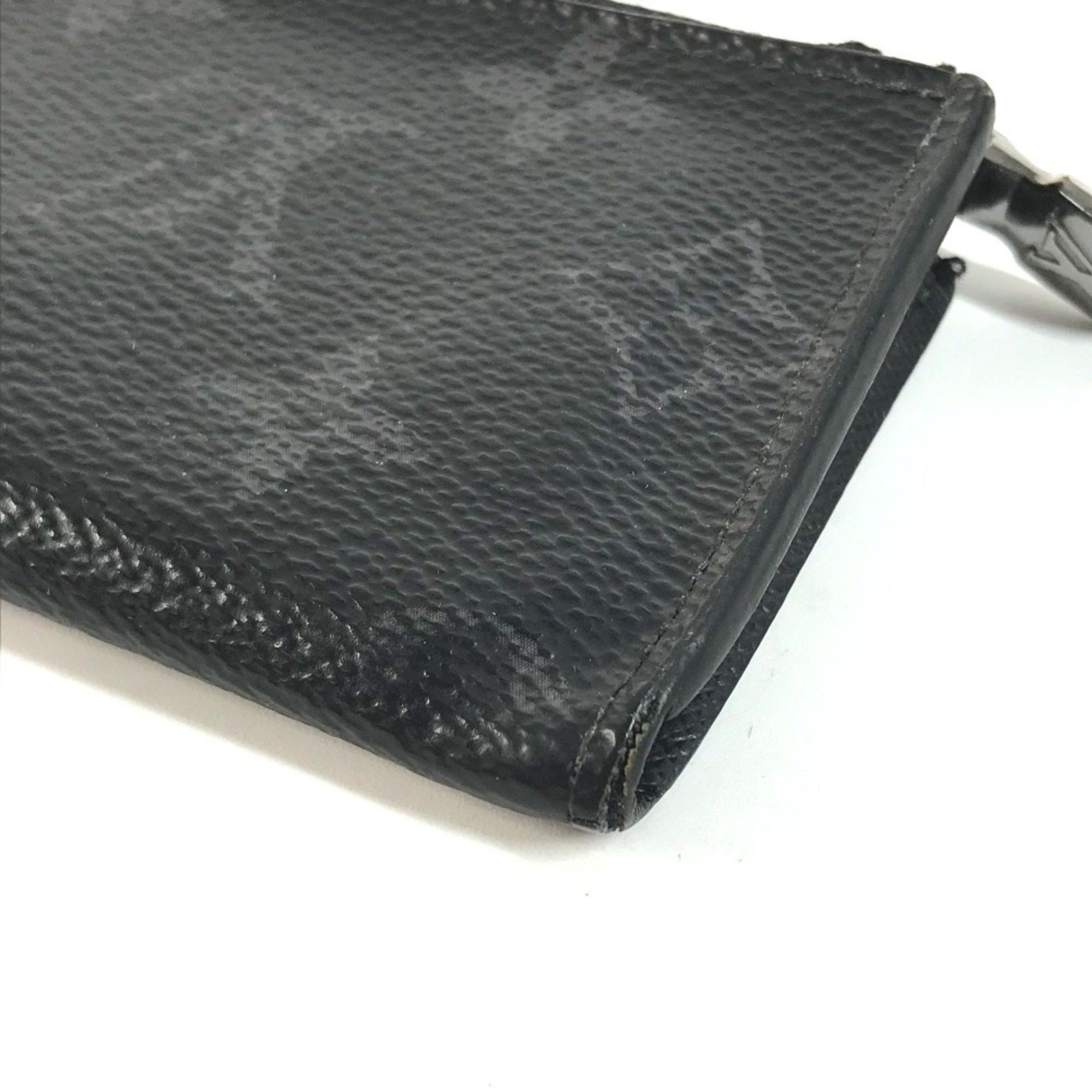Louis Vuitton LOUIS VUITTON M63536 Monogram Eclipse Porte Monnaie Jour Wallet Coin Purse Wallet/Coin Case Canvas Men's Black Size ONE SIZE - 7 Thumbnail