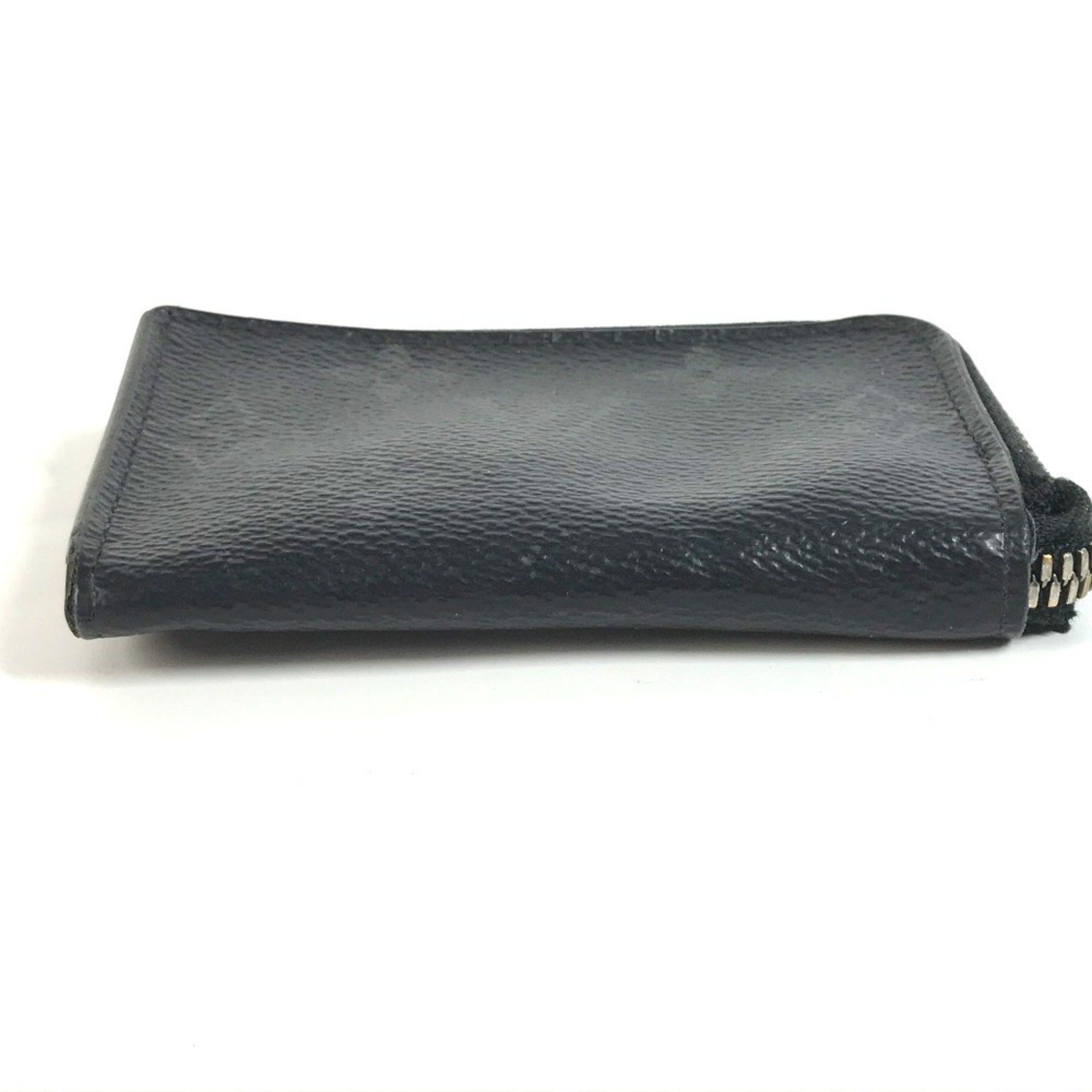 Louis Vuitton LOUIS VUITTON M63536 Monogram Eclipse Porte Monnaie Jour Wallet Coin Purse Wallet/Coin Case Canvas Men's Black Size ONE SIZE - 5 Thumbnail