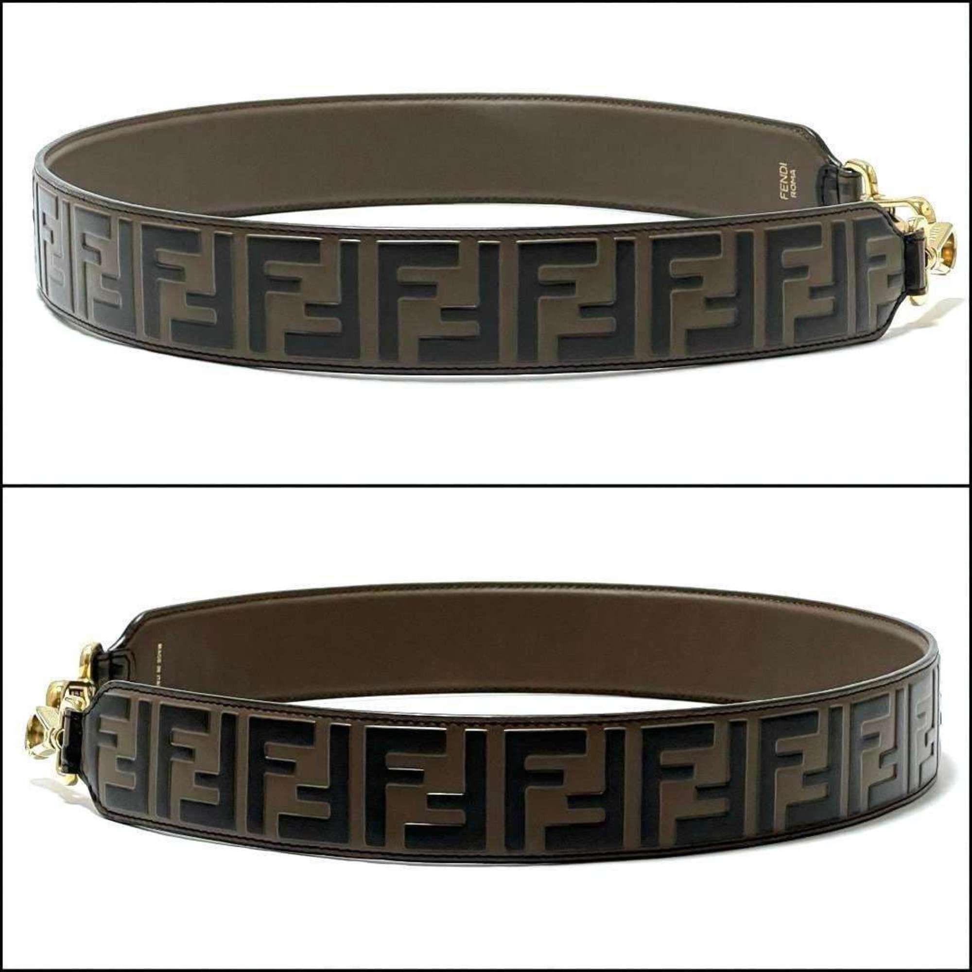 Fendi FENDI Women's and Men's Shoulder Strap You Leather Size ONE SIZE - 3 Thumbnail