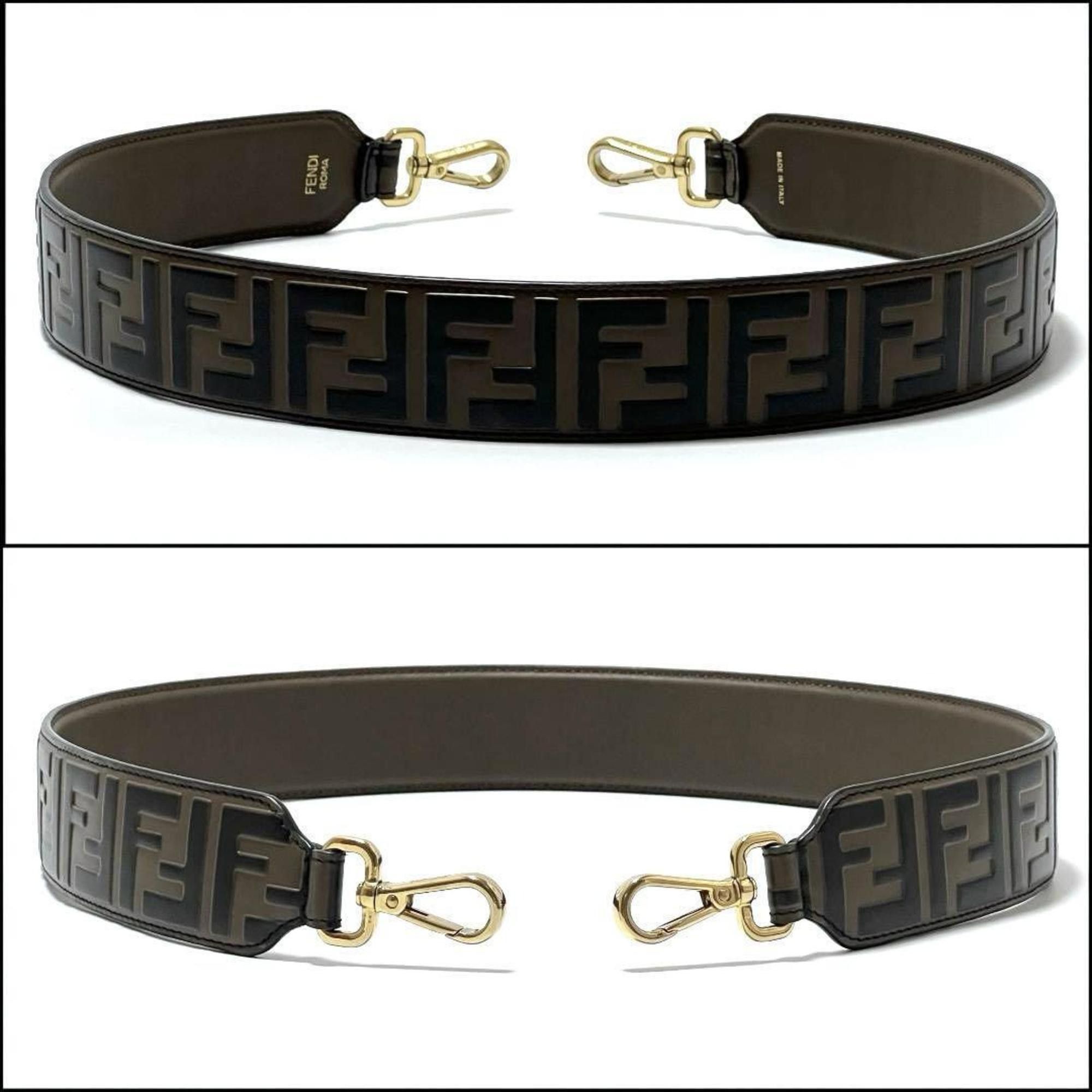 Fendi FENDI Women's and Men's Shoulder Strap You Leather Size ONE SIZE - 2 Thumbnail