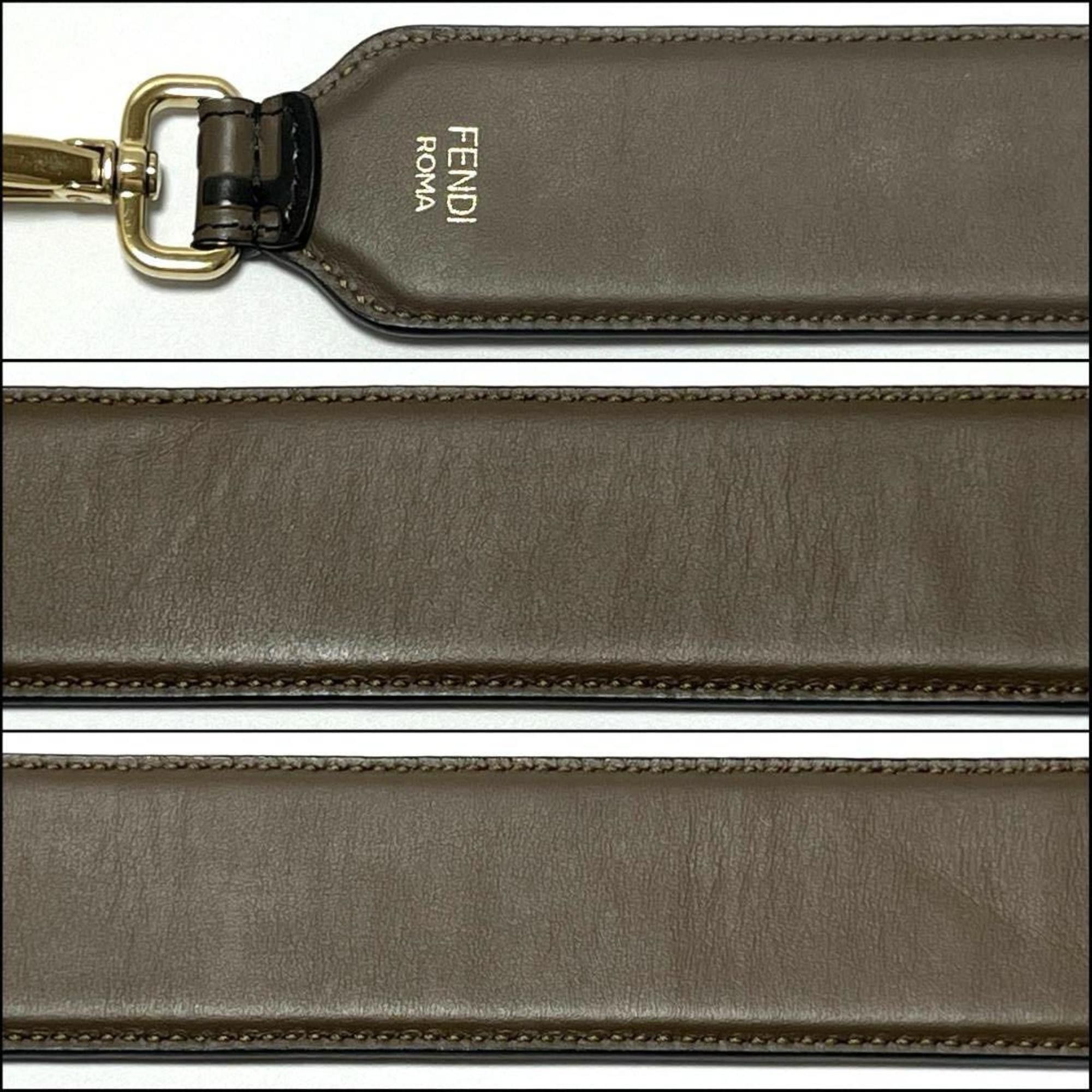 Fendi FENDI Women's and Men's Shoulder Strap You Leather Size ONE SIZE - 6 Thumbnail