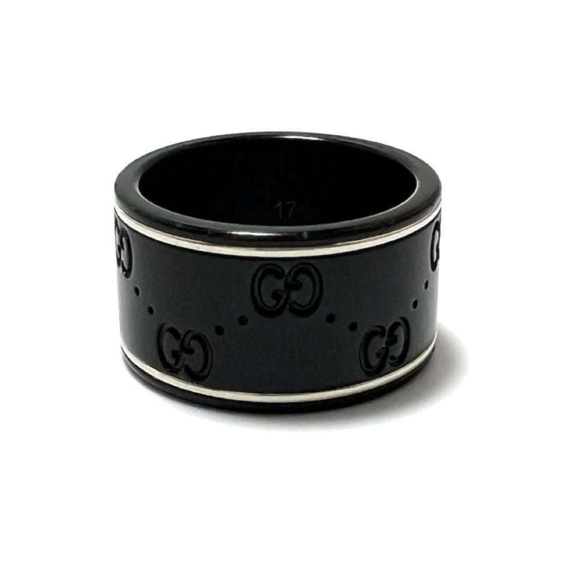 Gucci GUCCI Men's Icon Ring, 18K White Gold Size ONE SIZE - 2 Thumbnail