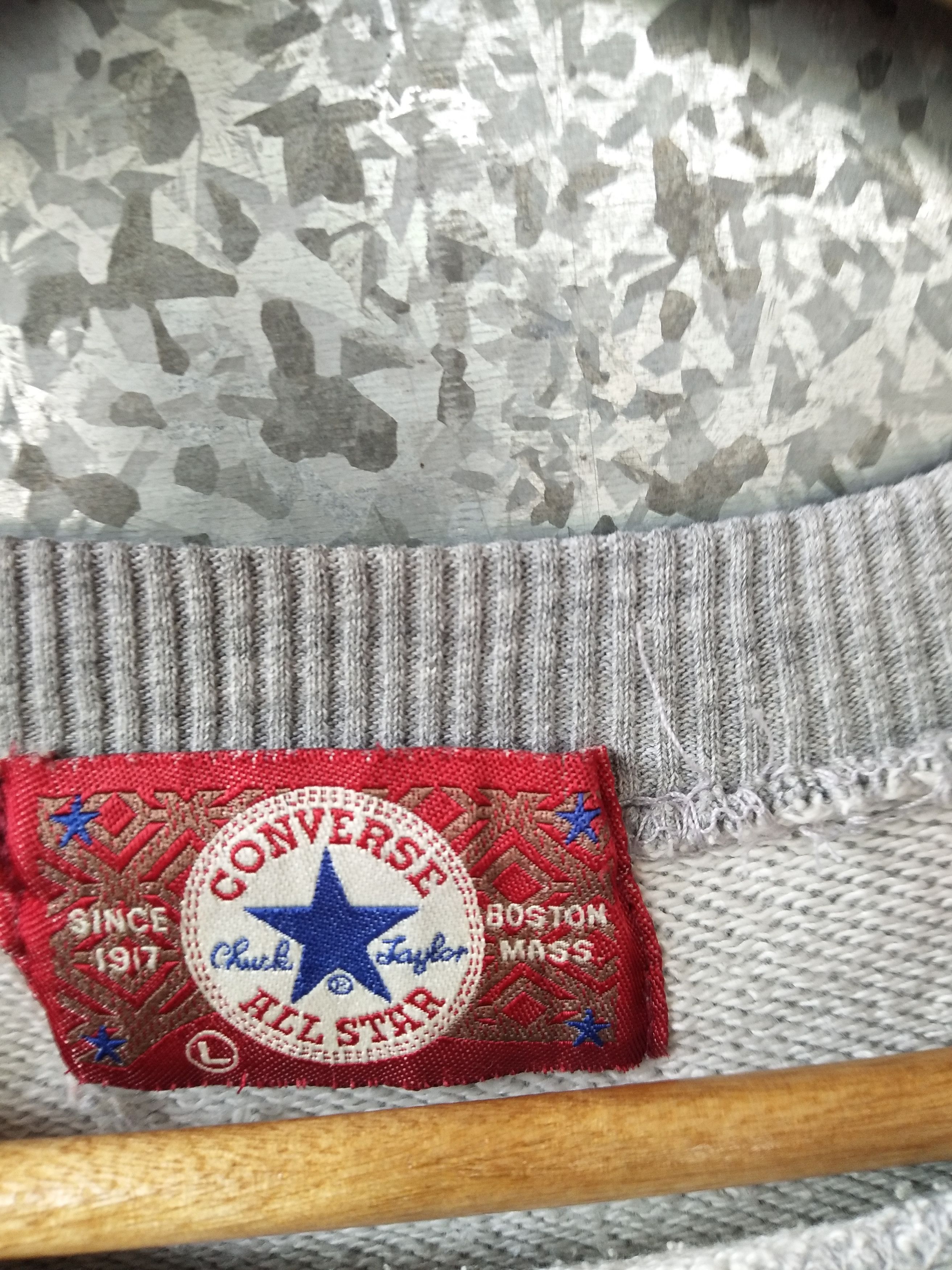 Converse × Vintage Vintage CONVERSE sweatshirt Size US L / EU 52-54 / 3 - 3 Thumbnail