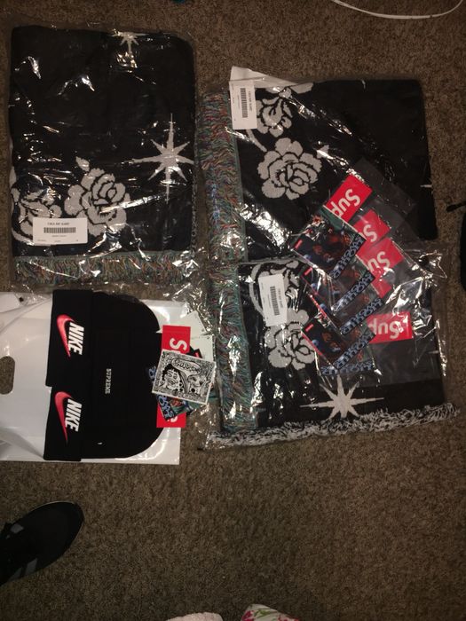 Supreme virgin mary outlet blanket size