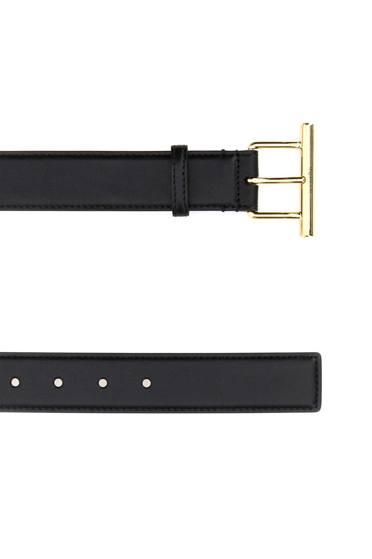 Alexander McQueen Black Leather Belt Size ONE SIZE - 2 Thumbnail
