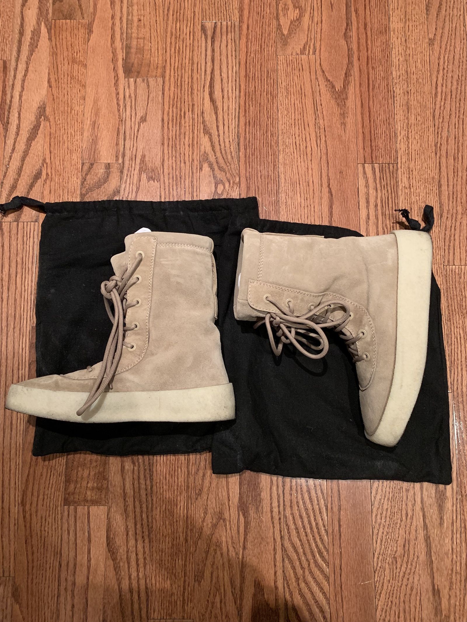 image of Kanye West Yeezy Season 2 Crepe Boots in Taupe, Men's (Size 9)
