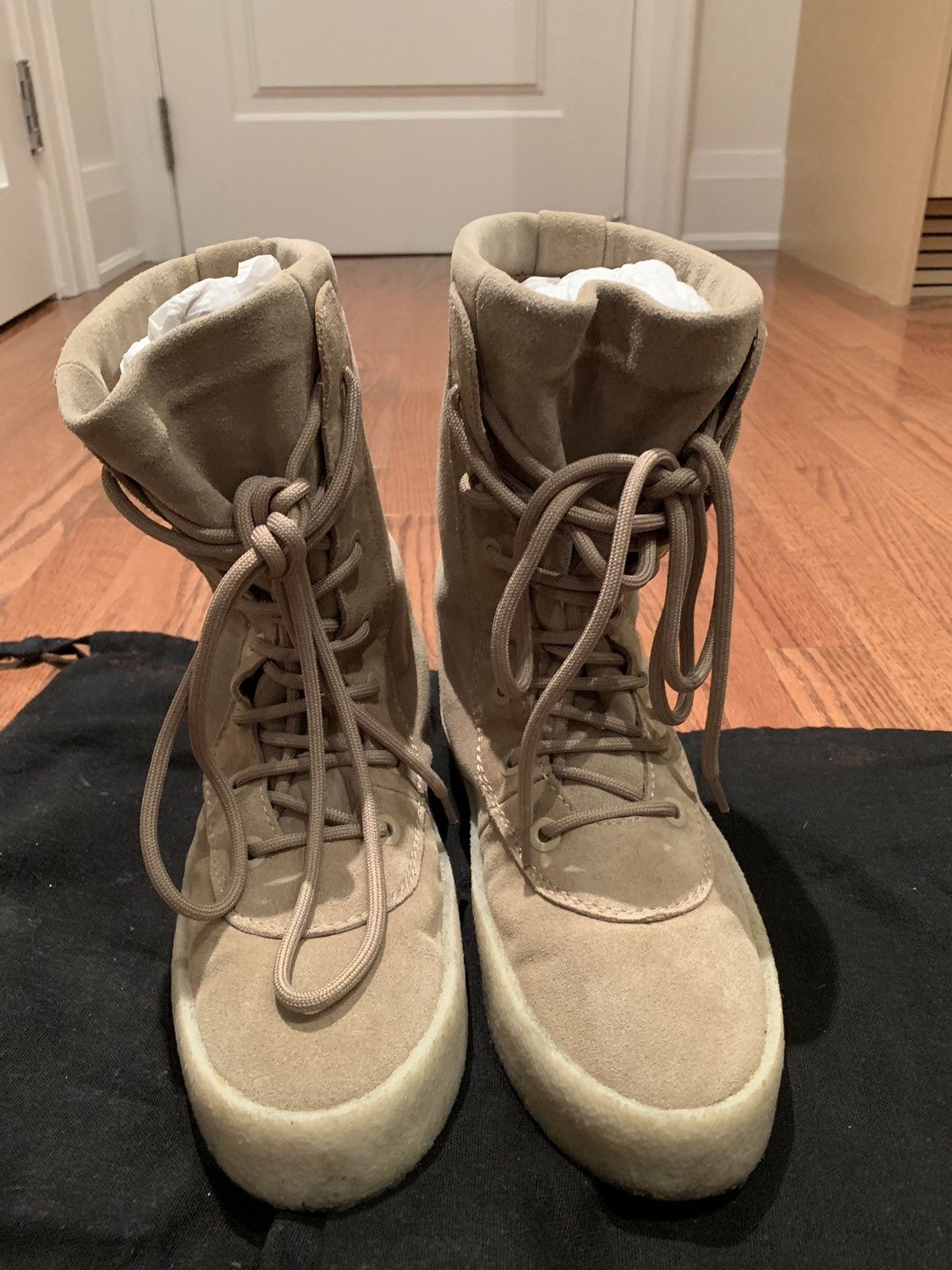 yeezy season crepe boots