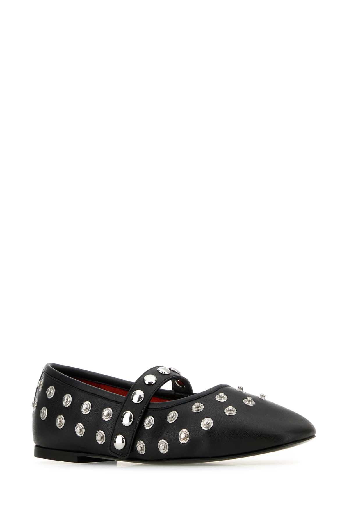 Stella McCartney Black Alter Mat Ballerinas Size US 6.5 / IT 36.5 - 2 Thumbnail