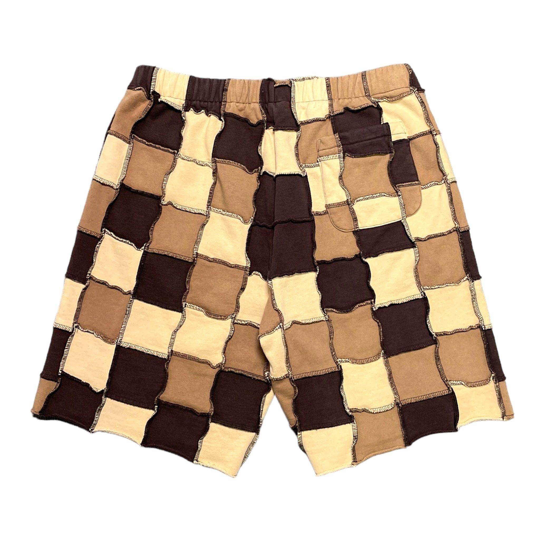 Supreme Reverse Patchwork Sweatshort Brown | Grailed
