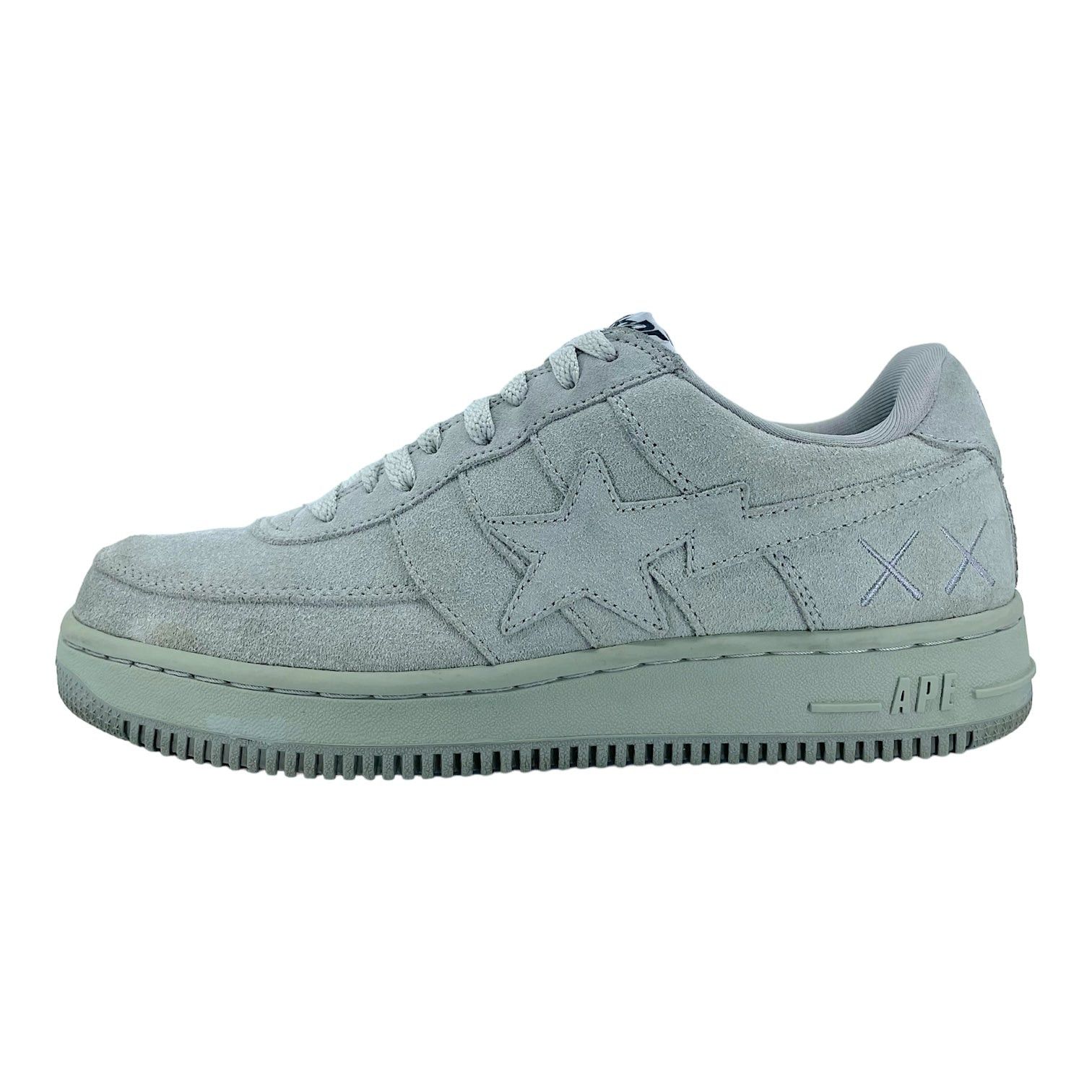 Bape x Kaws Bapesta Low Gray | Grailed